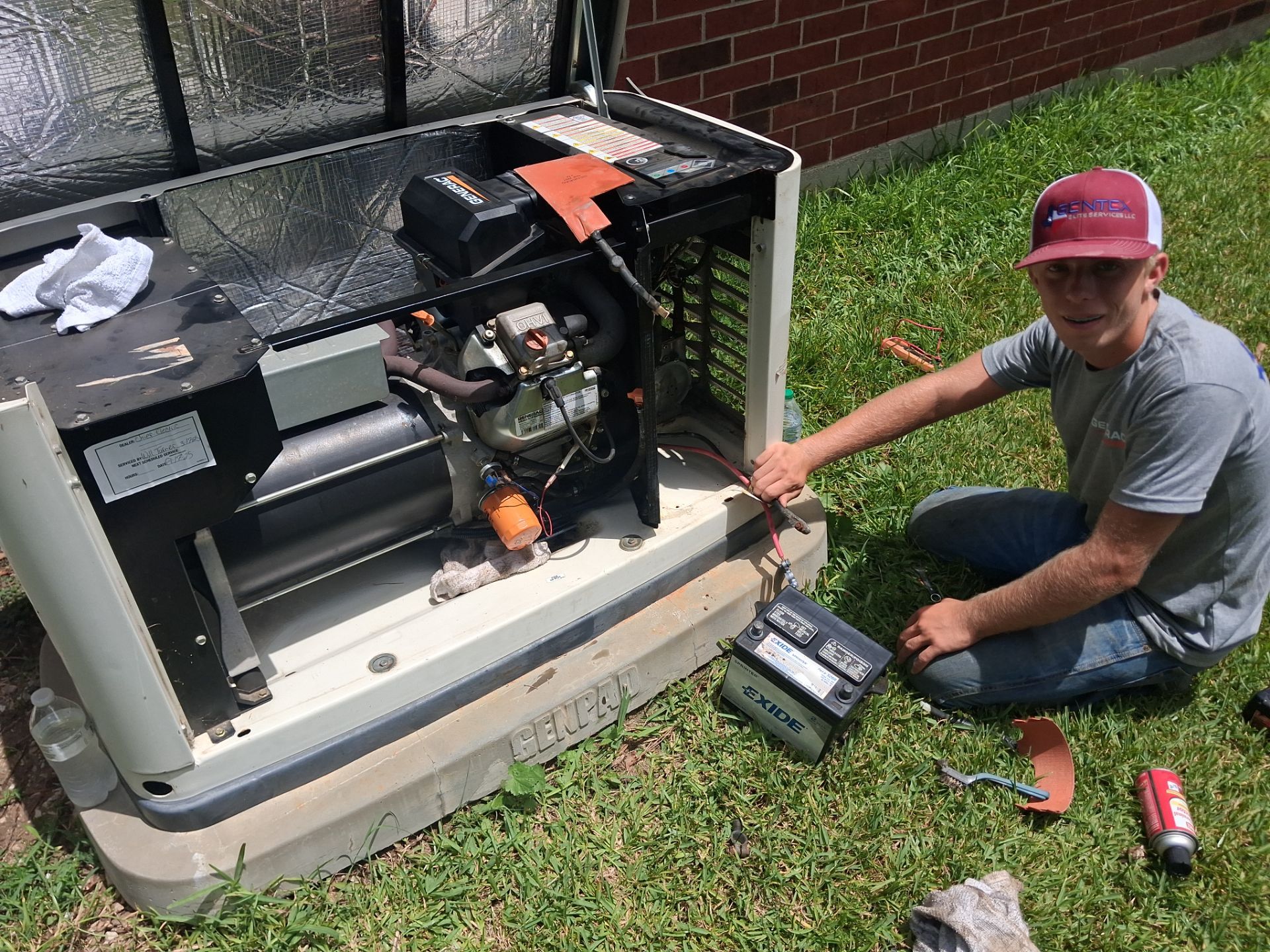 Generac Standby Generator Preventative Maintenane in Cleveland, Texas by GenTex Elite Services