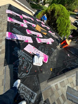 Residential Roofing Installation using Owen's Corning Duration (Lifetime) Shingles