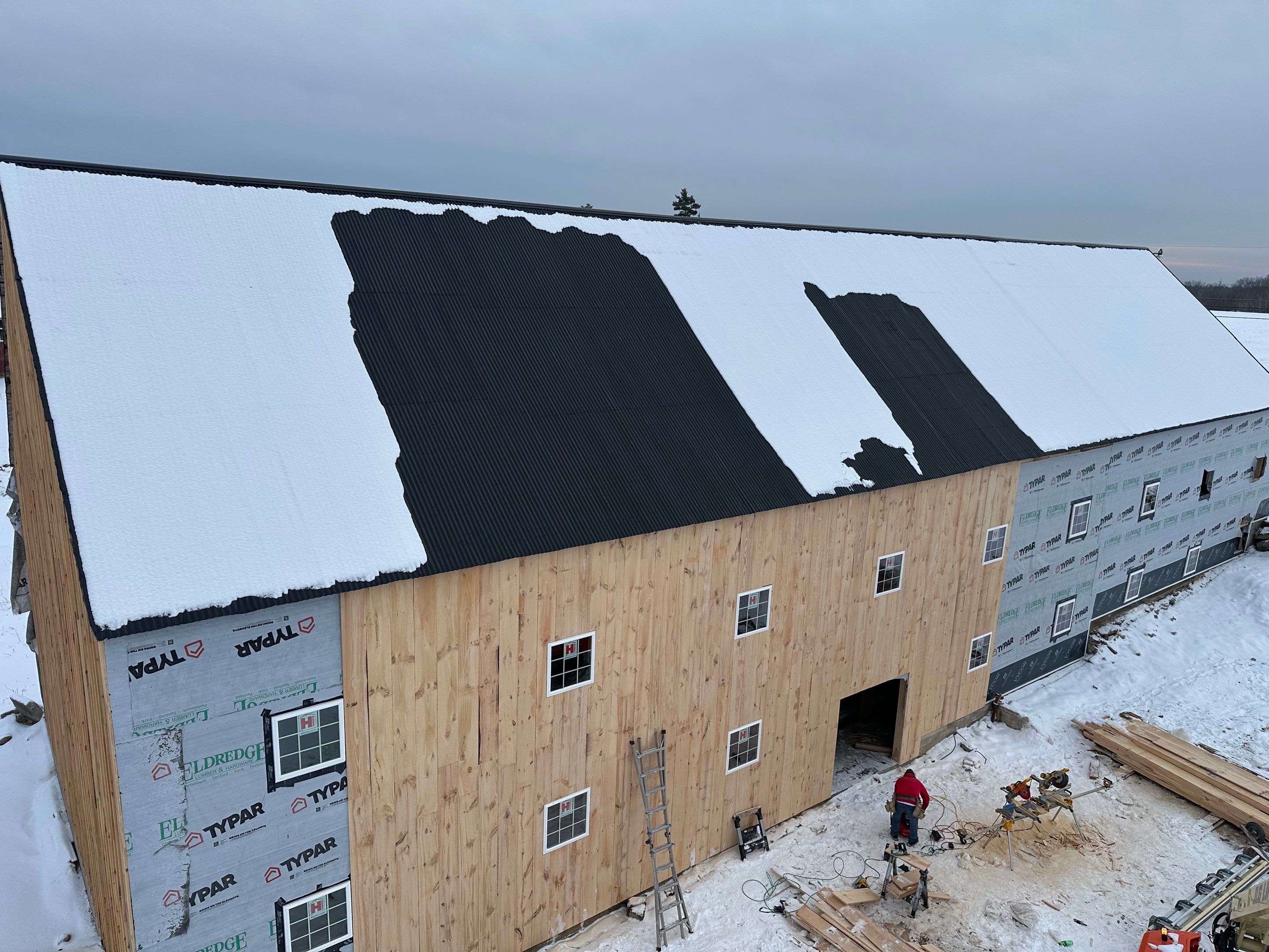 Barn Restoration and Board-and-Batten Siding Installation in Hansons Ridge by B's Roofing & Construction LLC