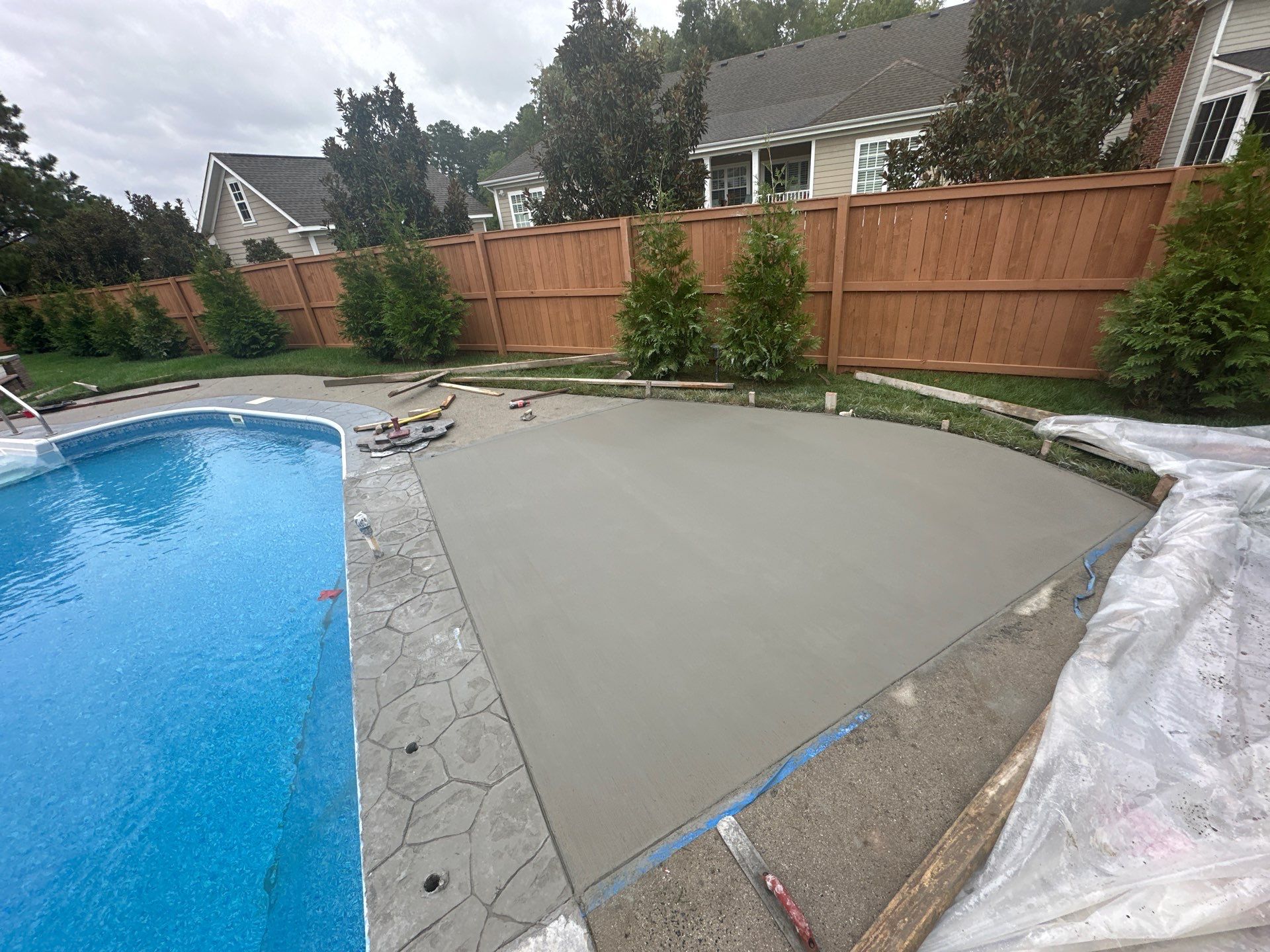 Project in Virginia Beach by Sam The Concrete Man Virginia Beach