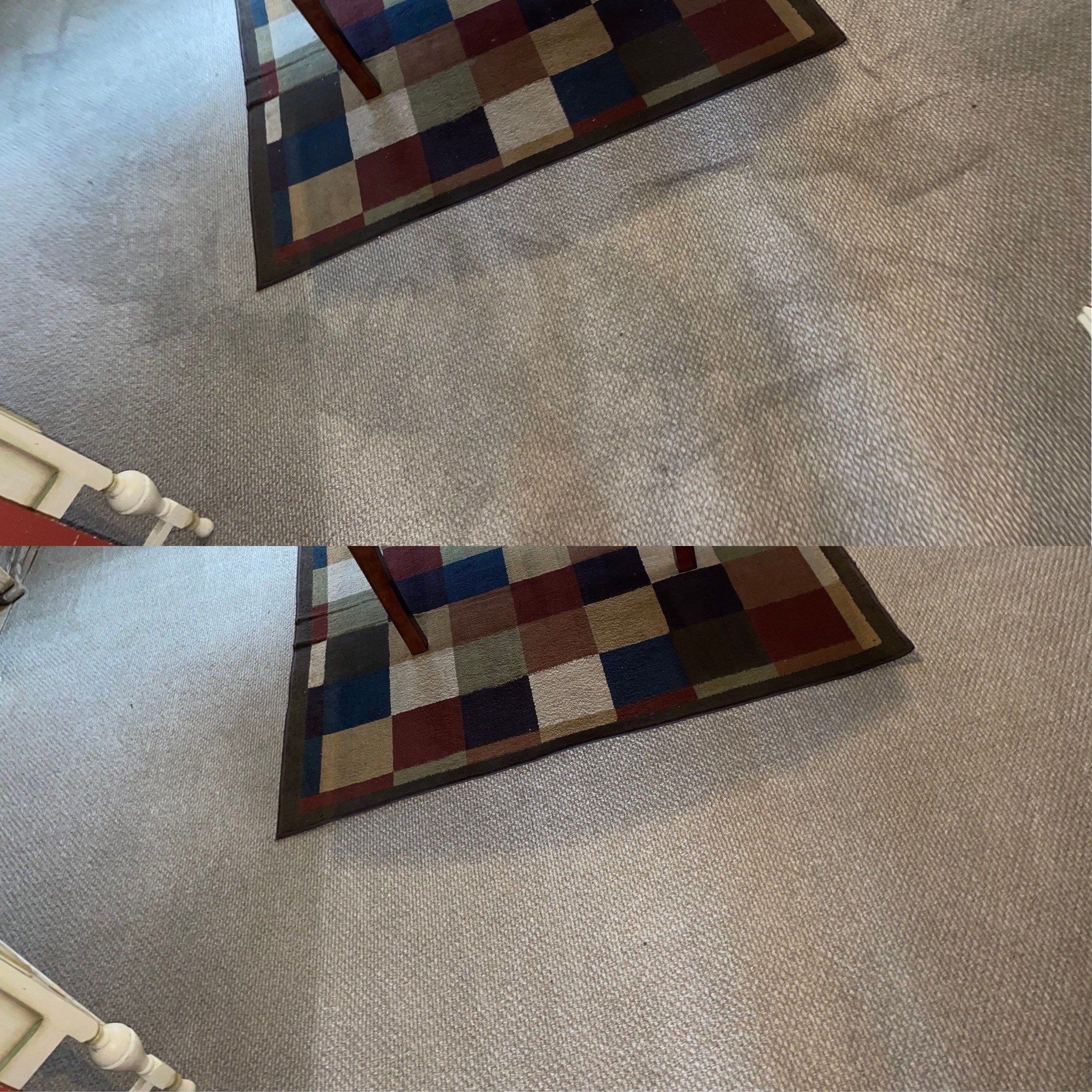 carpet cleaning services removes noticeable stains and dirt from carpeted surfaces in a residential setting showcasing a before and after result