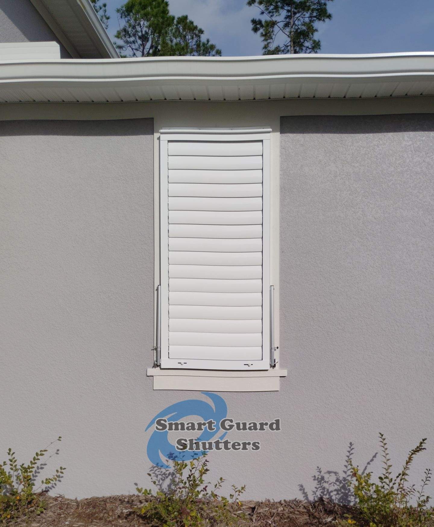 Impact Bahamas in Signal White by Smart Guard Shutters