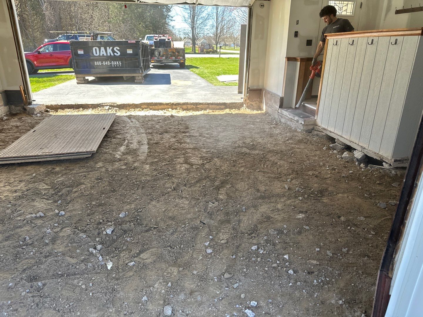 Webster Garage Floor by NG Masonry & Construction LLC