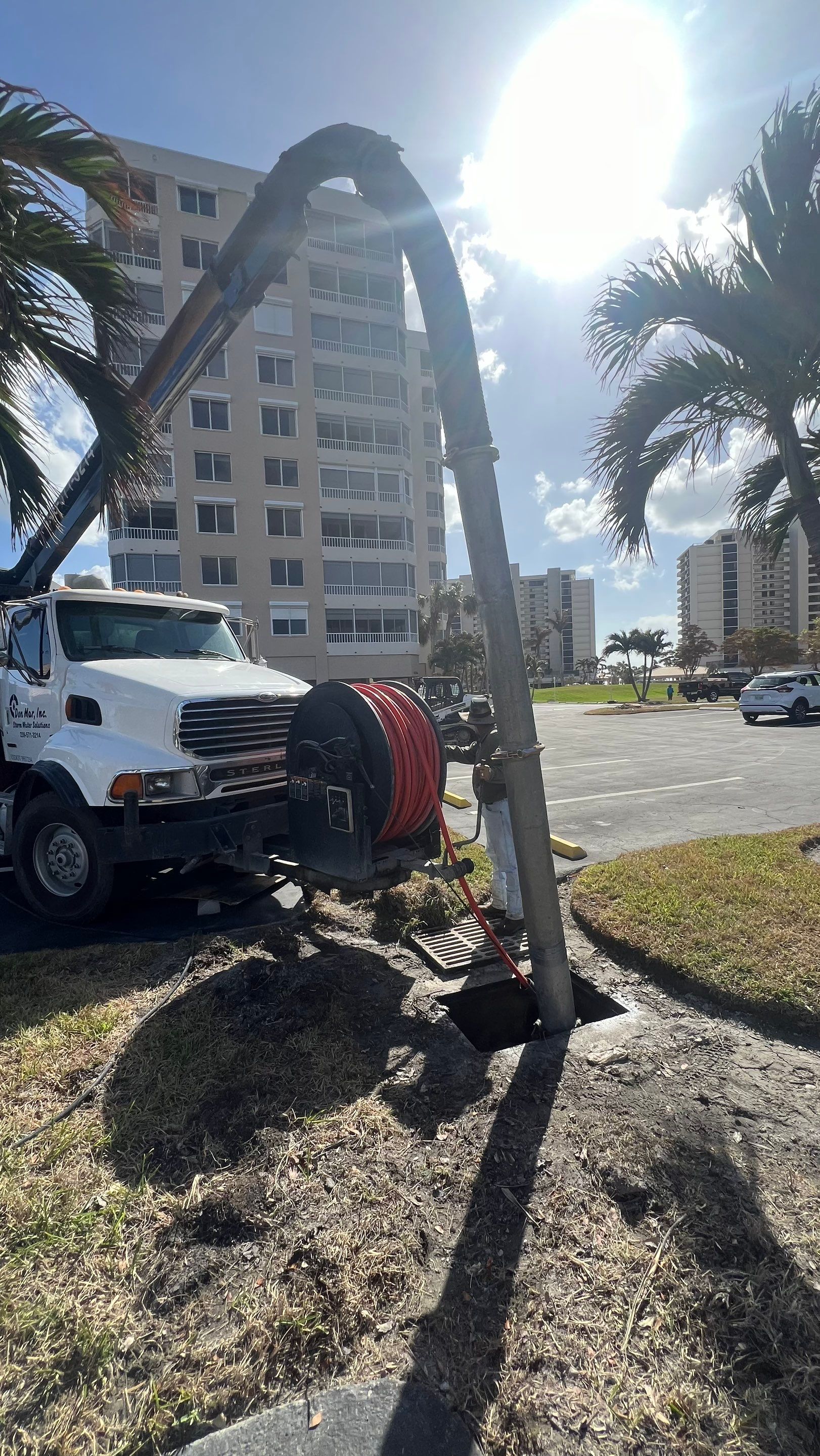 Condo Storm Water System Cleaning and Maintenance From Hurricane Ian by APS Power & Water