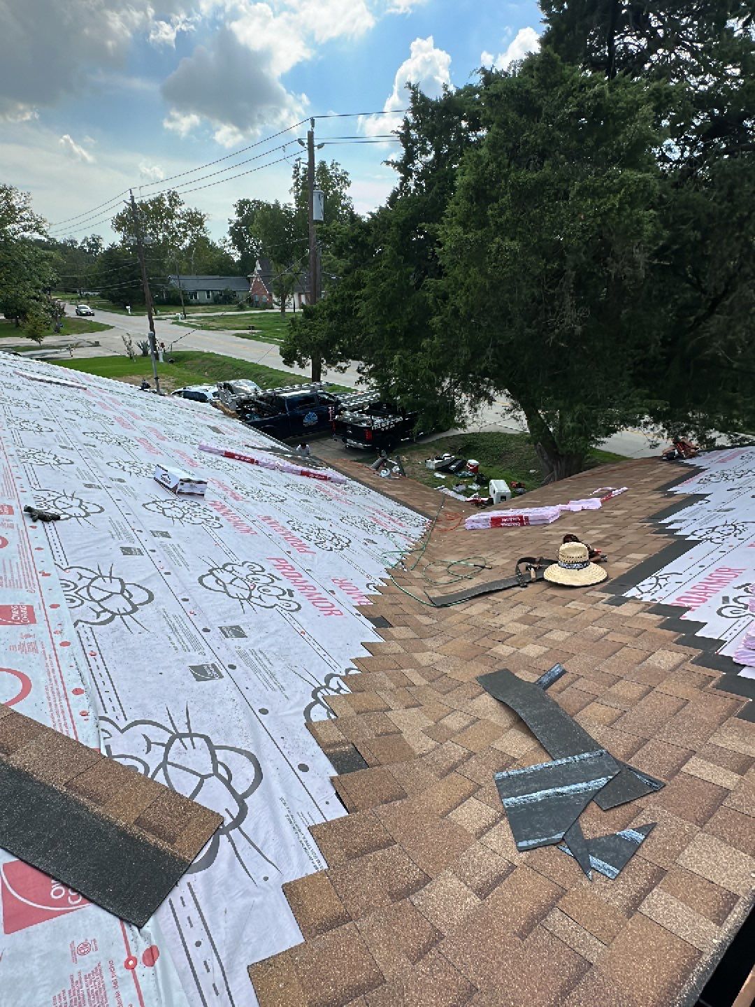 Residential Roofing Installation using Owen's Corning Duration (Lifetime) Shingles by Roof Repair Company