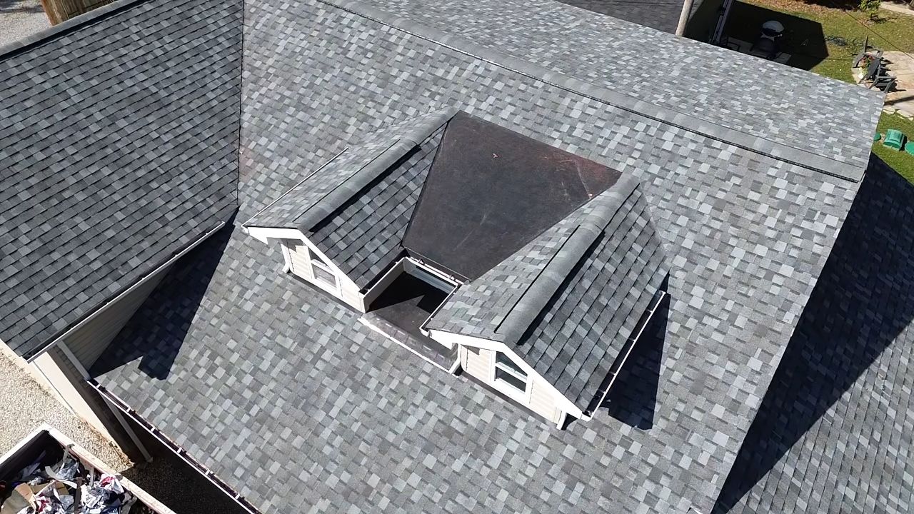 Atlas Pinnacle, Color, Coastal Granite, Drip Edge, Color, Black by Eagle Eye Roofing