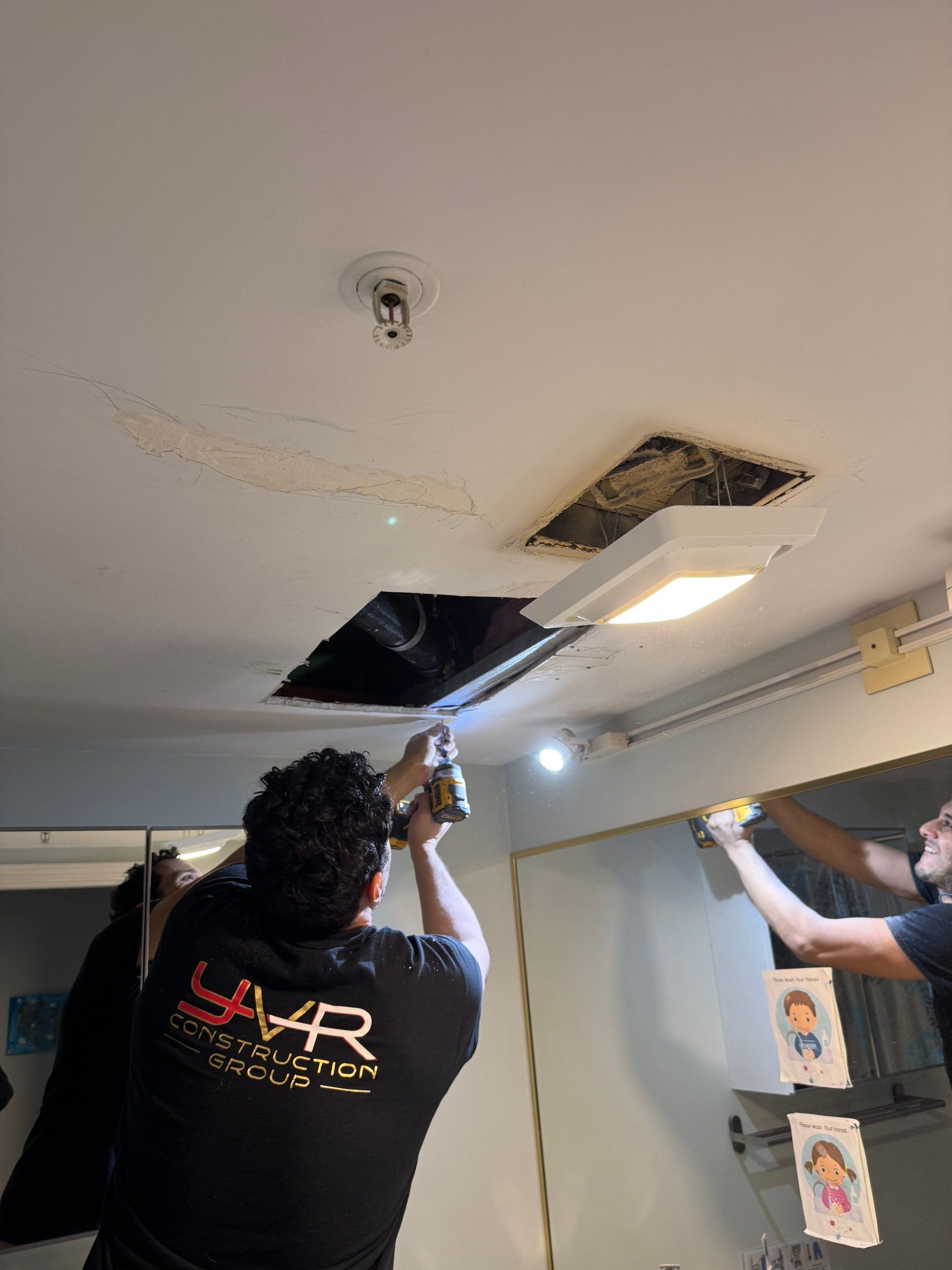 Richmond Ceiling Leak Repair & Seamless Drywall Finishing by YVR Construction Group