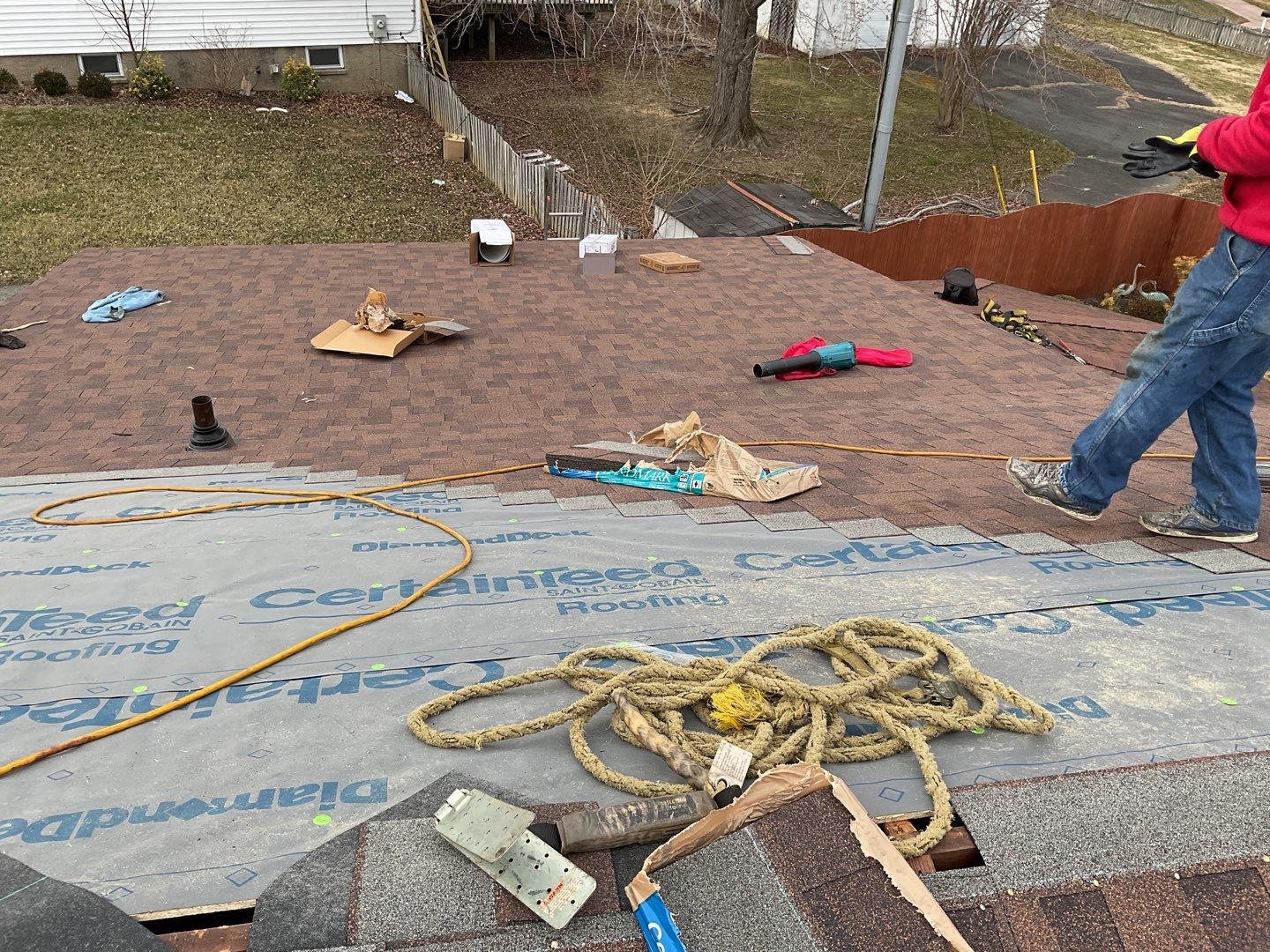 Residential Roofing Installation using CertainTeed Shingles by Alpha Design Services
