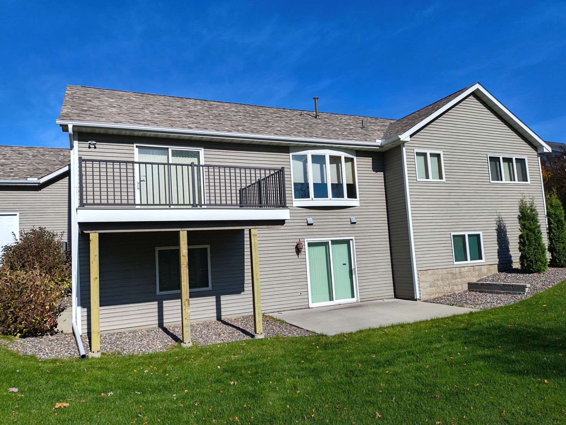 5" Seamless Gutters with Gutter Covers Installed Monticello, MN by Next Level Seamless Gutters / Exteriors Inc.