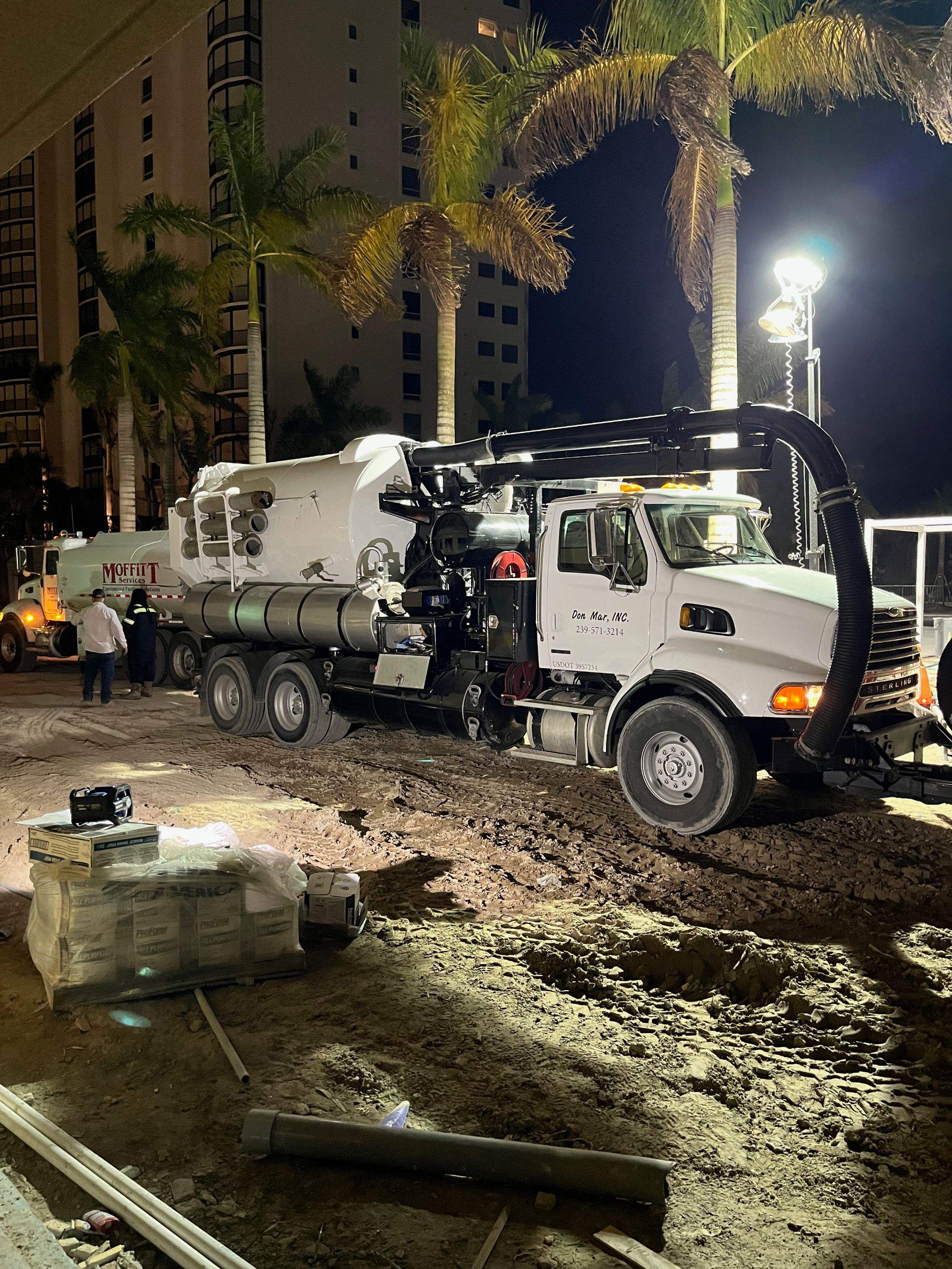 Ritz-Carlton S. Pool Deck & S. Service Rd Drain Cleaning by APS Power & Water