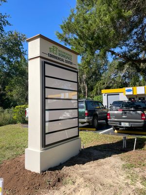 Monument Sign for Neighborhood Workspace