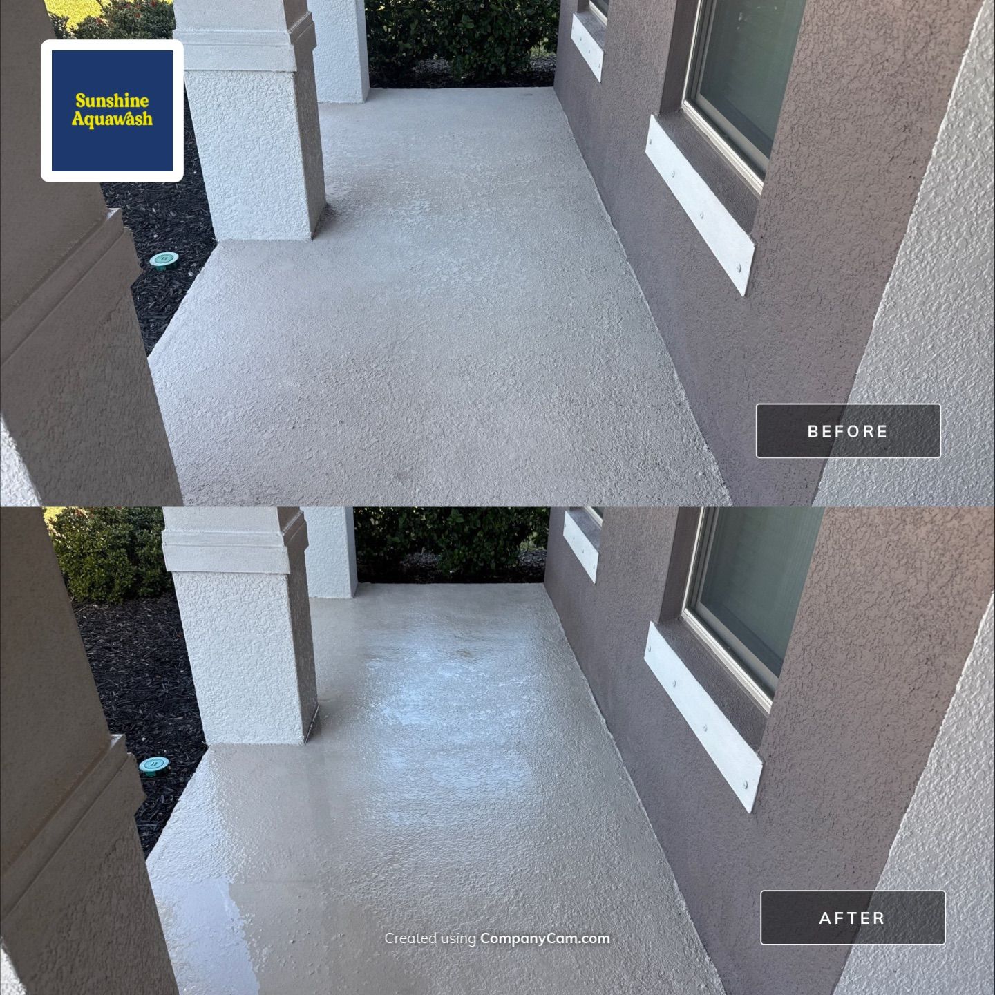 2-Car Concrete Driveway & Sidewalk Cleaning in Trevesta – Palmetto, FL by Sunshine AquaWash