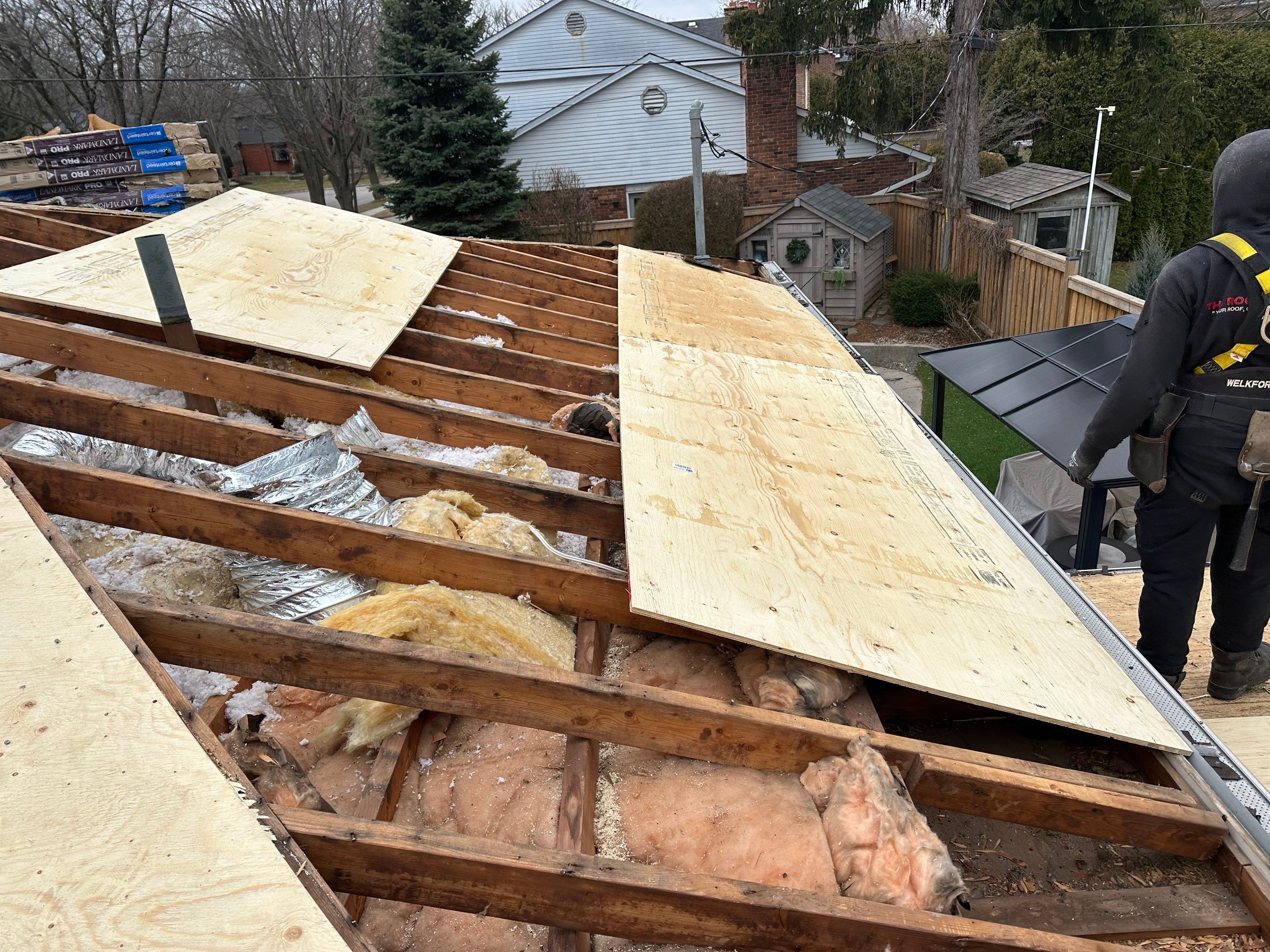 Project in Burlington by The Roofing Crew