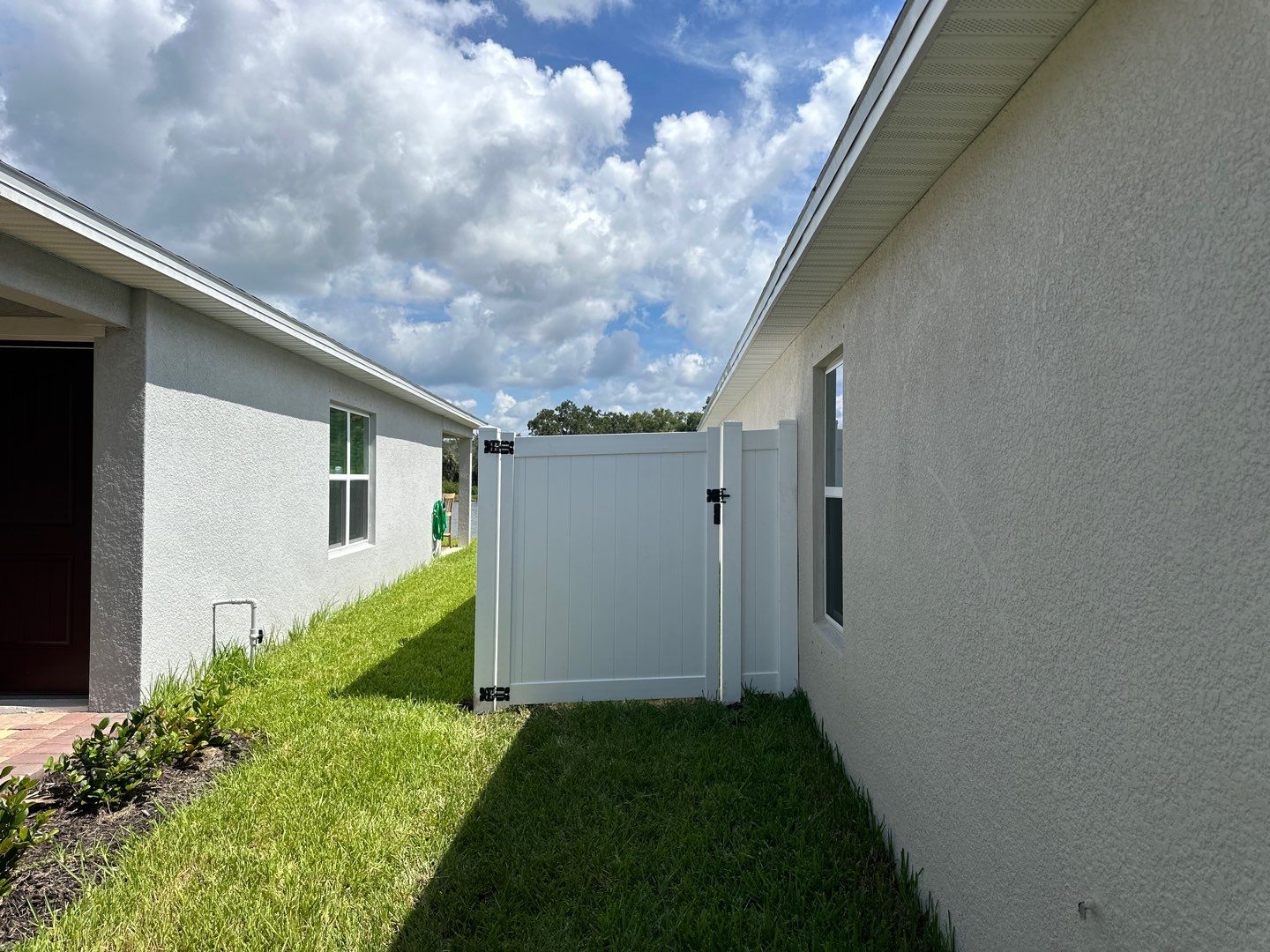 Vinyl Fence Installation using White Vinyl Privacy and 3 Rail Aluminum Fence  by Asap fence and gates, LLC