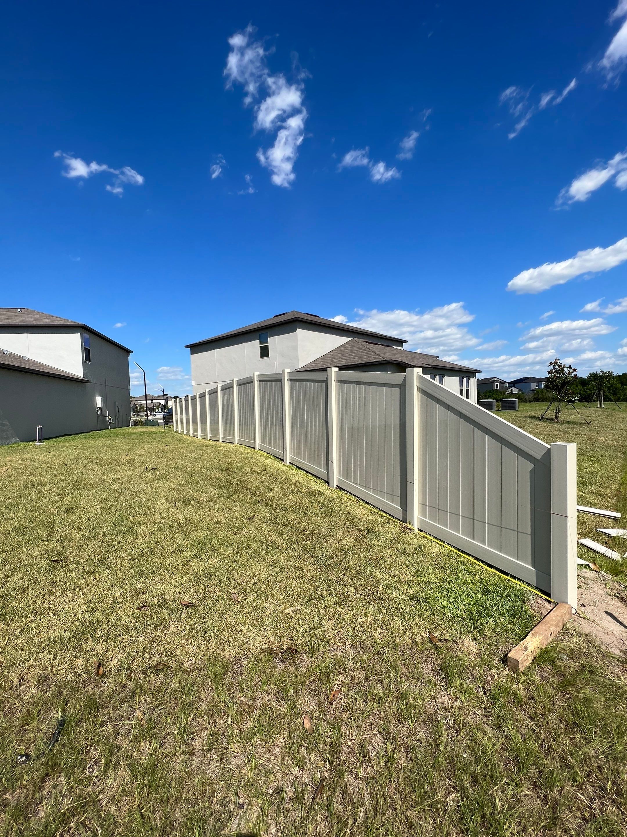 Apollo Beach, FL 6ft. Tall Tan Vinyl Privacy Fence by Asap fence and gates, LLC
