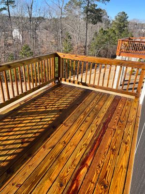 Coated Deck using Wood Sealant