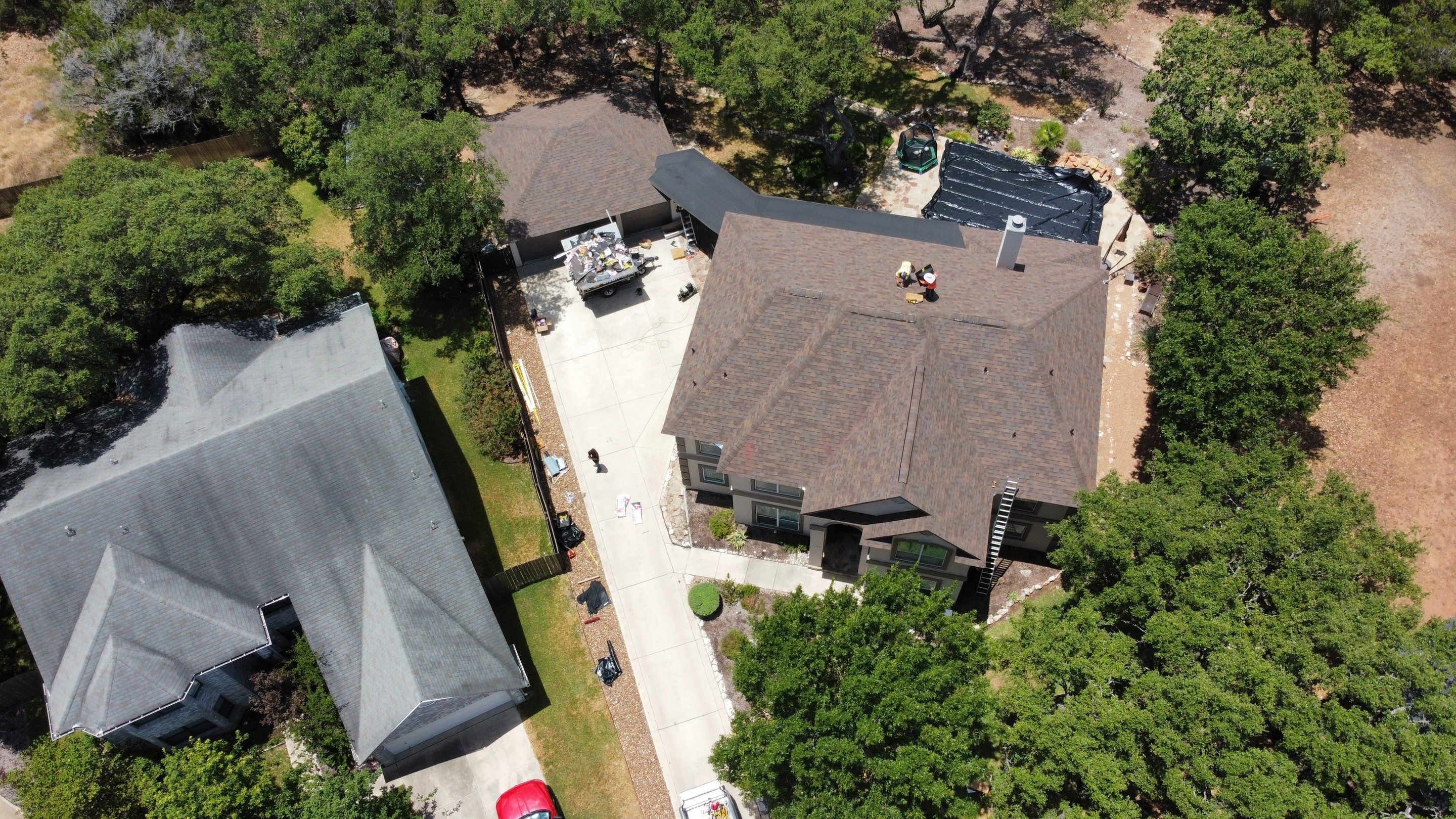 Residential Roofing Installation using Owens Corning Duration Storm Shingles by Bison Roofing  