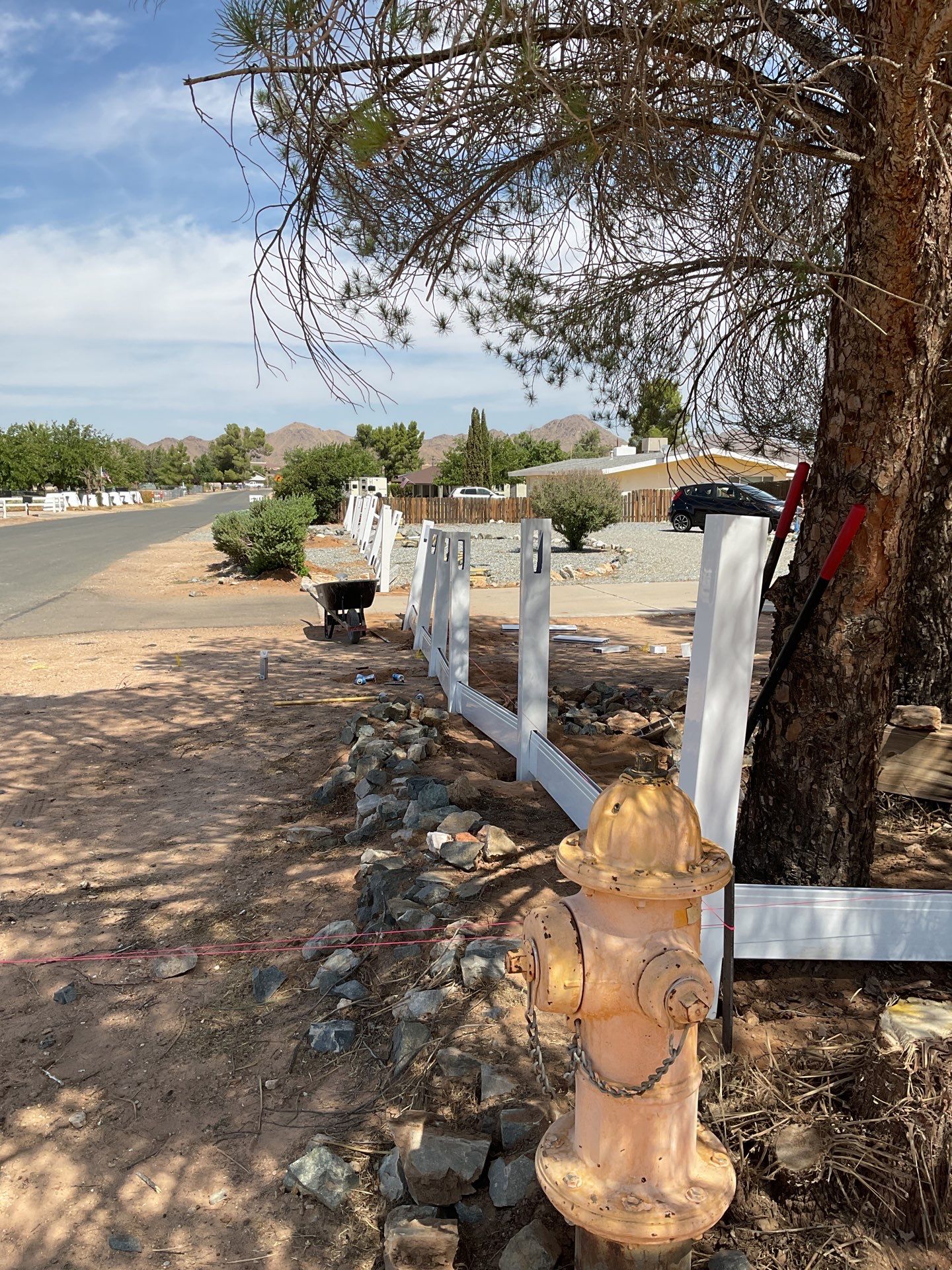 Fence Installation using Vinyl by Fence Guys Inc. 