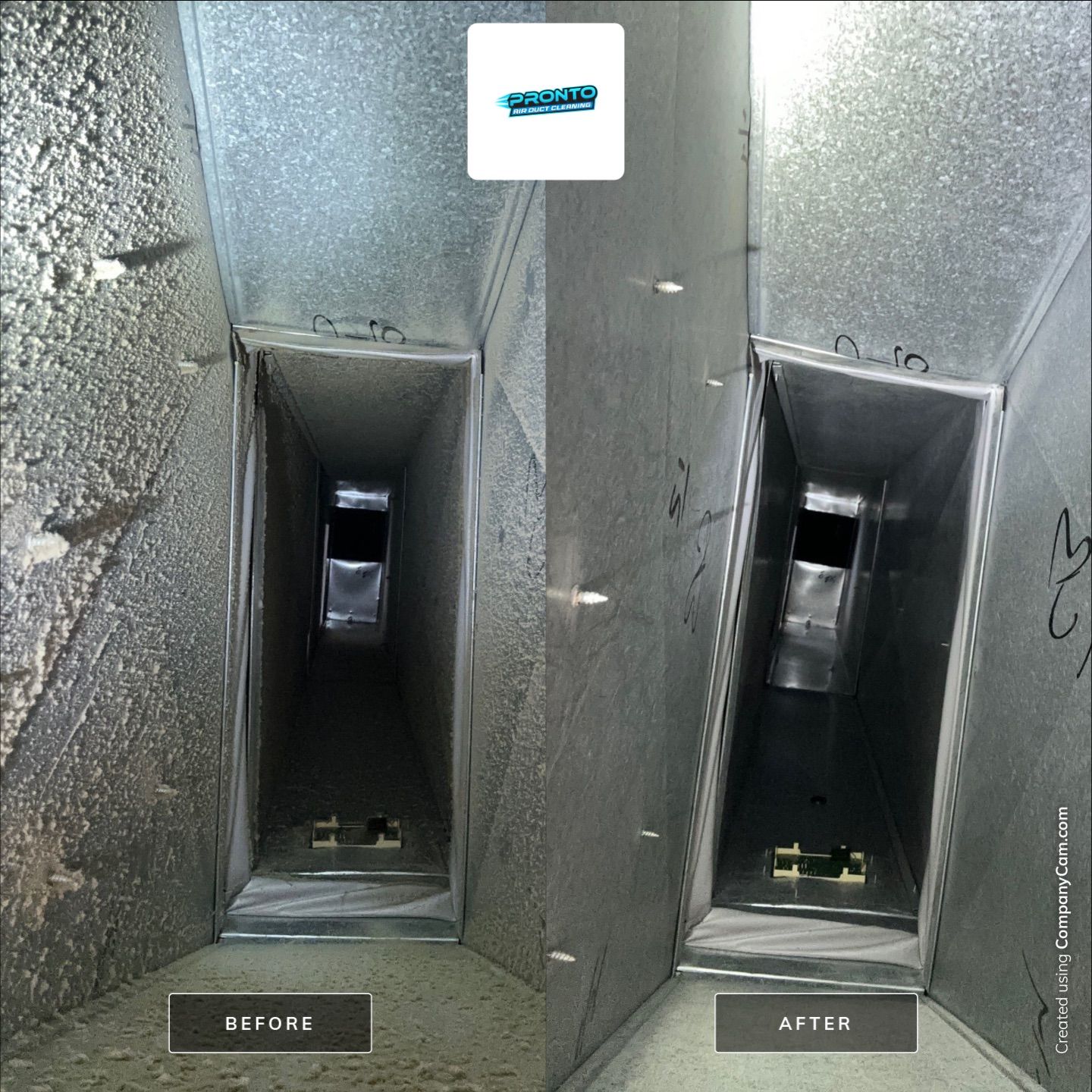 Duct Cleaning using Commercial vaccum by Pronto Air Duct Cleaning