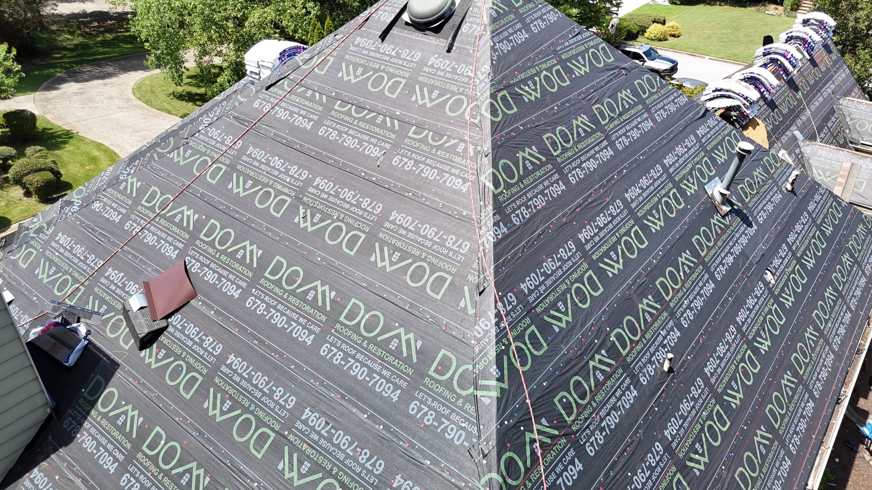 Dunwoody Mill Ct Roof & Chimney Cap Replacement  by Dom Roofing & Restoration