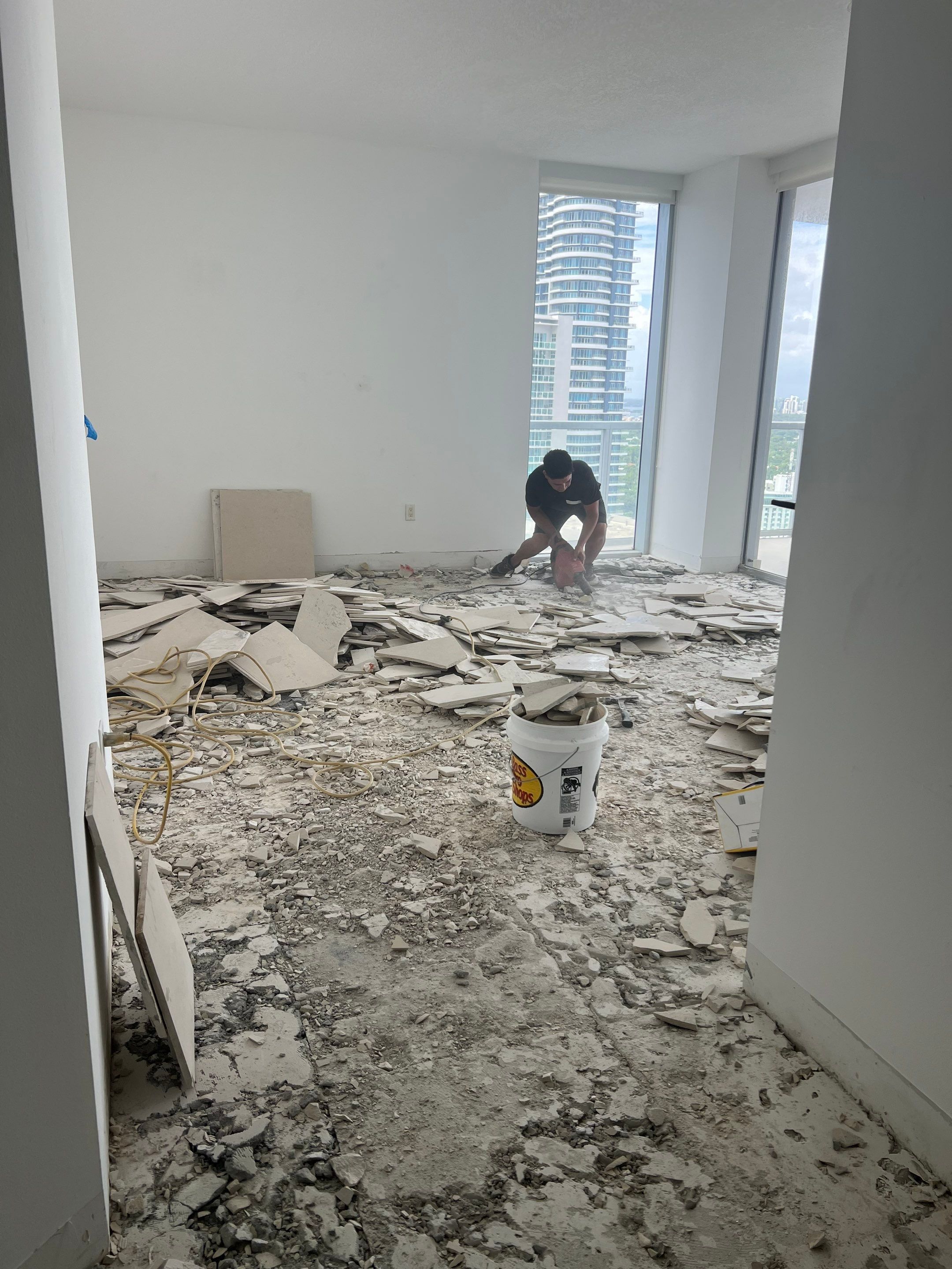 Bathroom and Flooring Renovation by The Goat Contractor ( Giampri Corp)