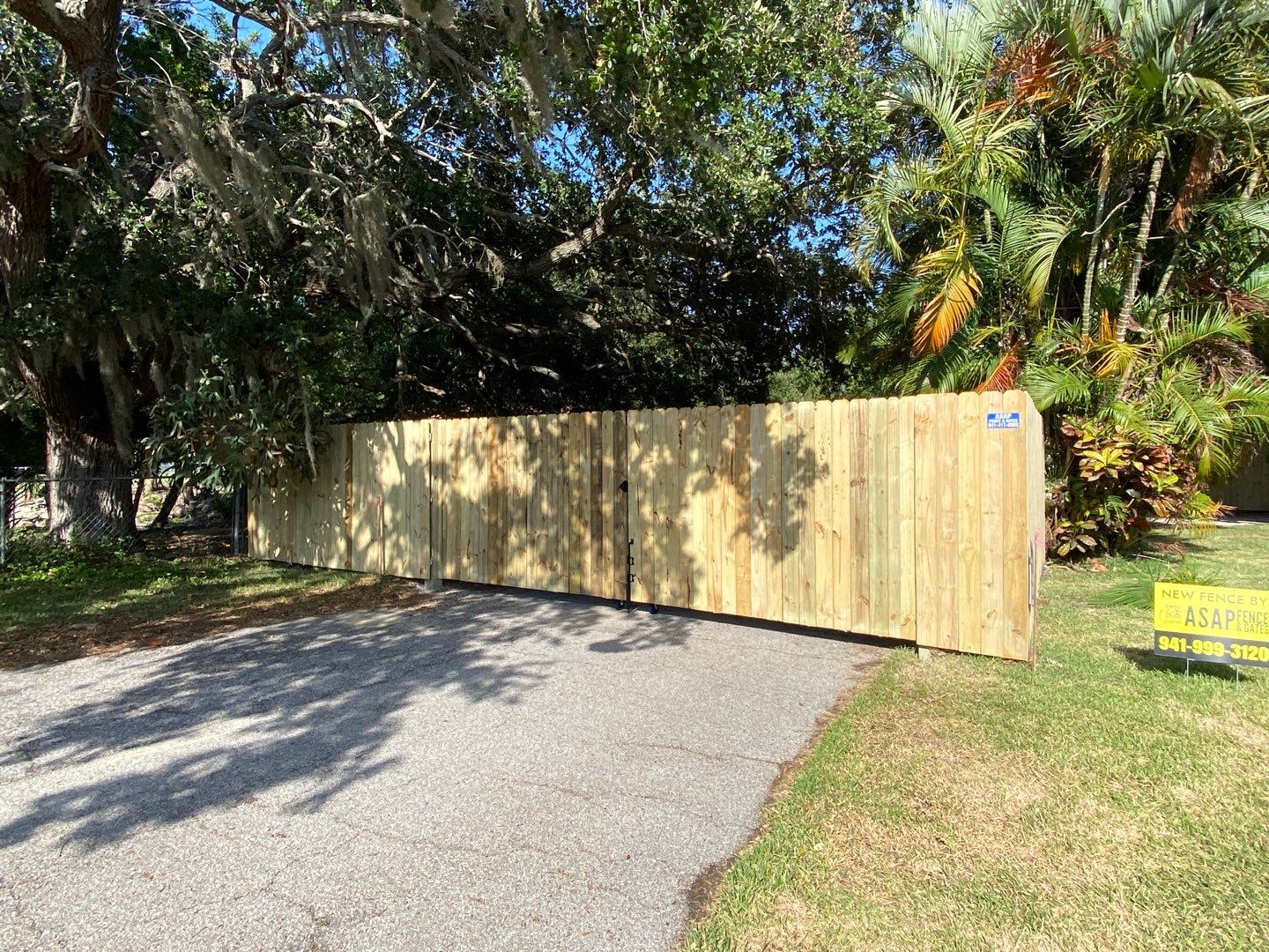 Bradenton, FL 6ft. Treated Board on Board Privacy Fence  by Asap fence and gates, LLC