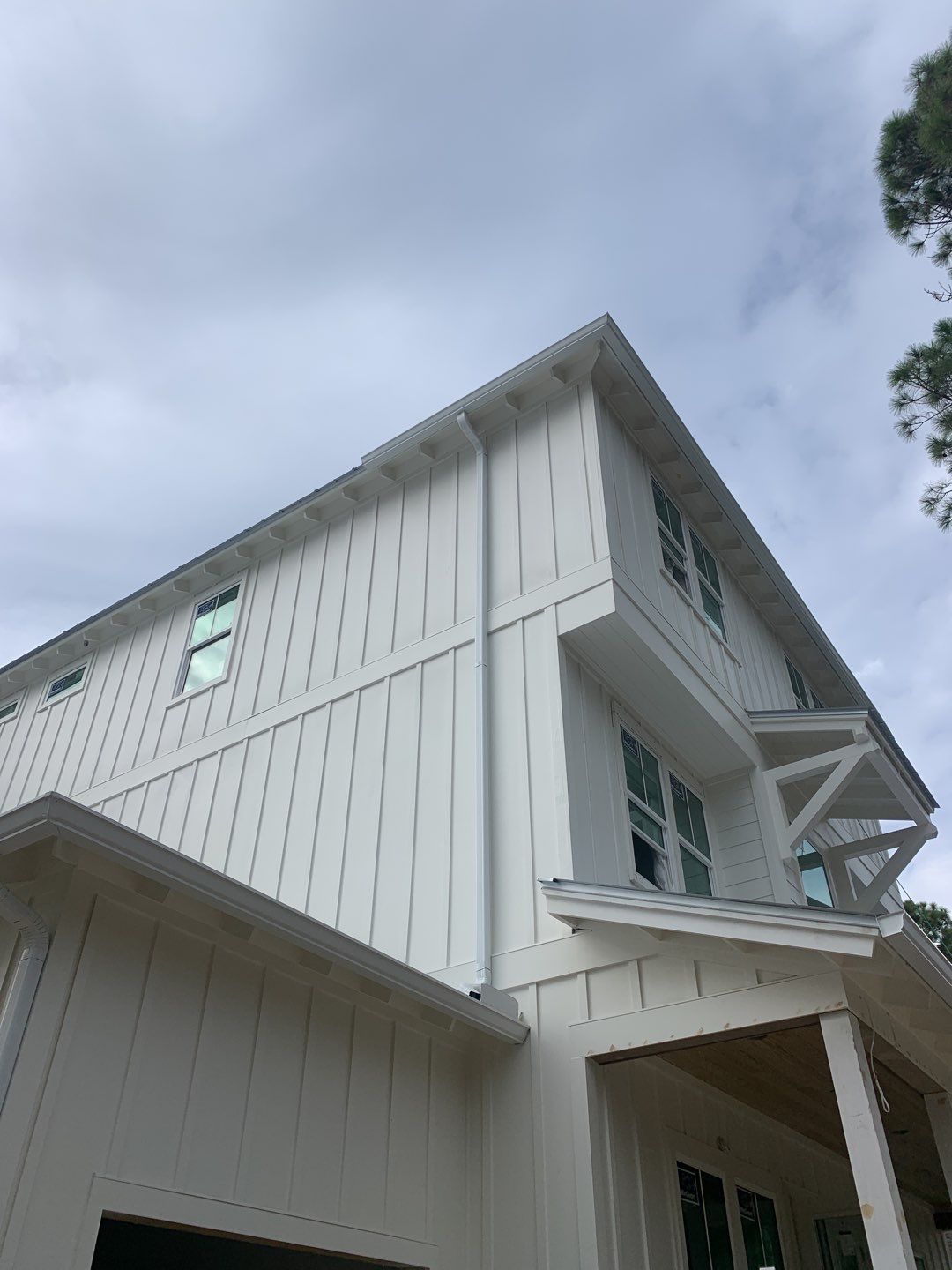 Seamless Aluminum Gutter Installation using 6 Inch Seamless Gutters in Santa Rosa Beach, FL by Gutter Professors