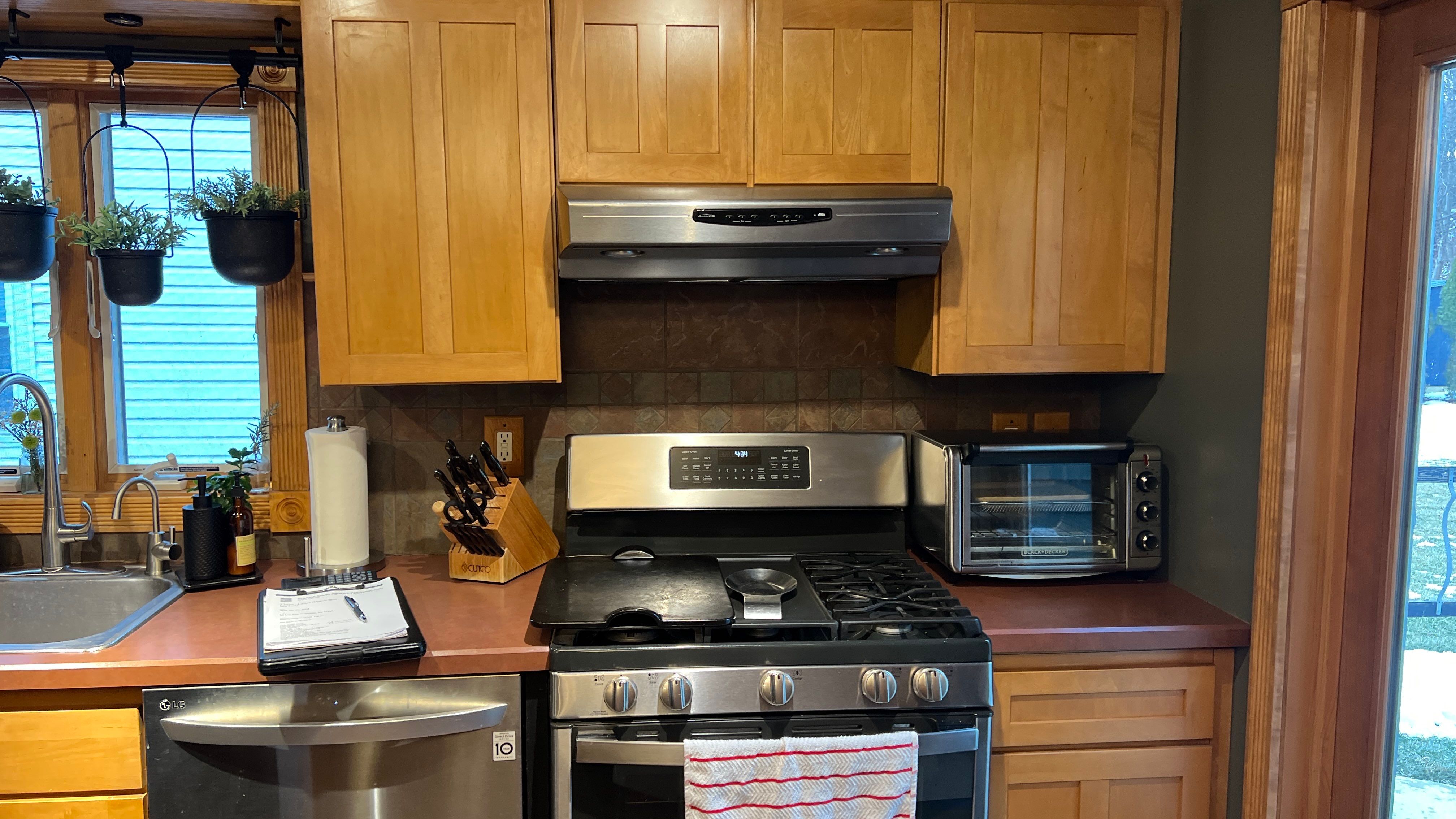 Cabinet Refinishing using Benjamin Moore Command Satin by Spectrum Painting, LLC