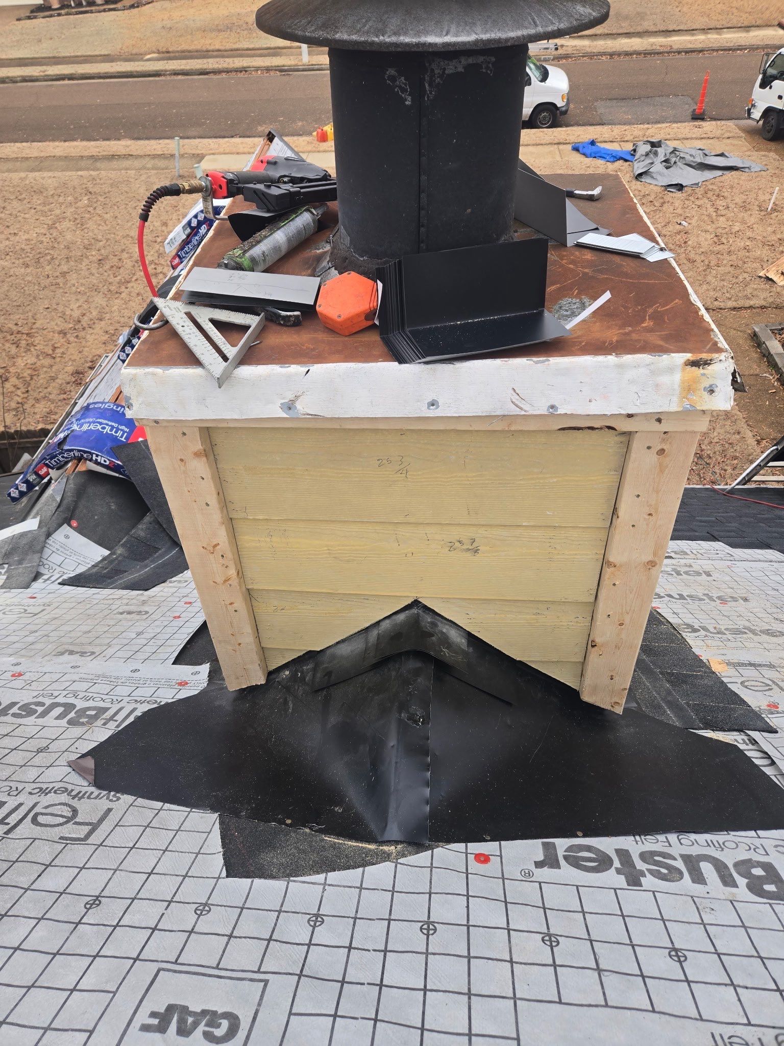 Asphalt Shingle Roof Replacement and Decking Repair in Bartlett by Revival Roofing Services