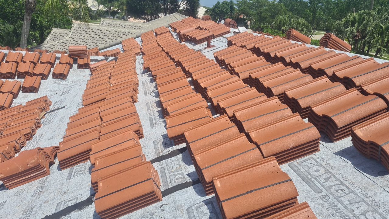 Residential Roofing Installation using Eagle Roofing Tile by BLUES BROTHERS ROOFING