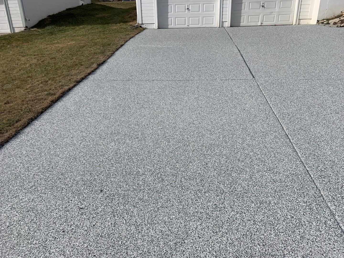 Driveway using Slate Stone by Select Painting, Coatings & Garage Cabinets