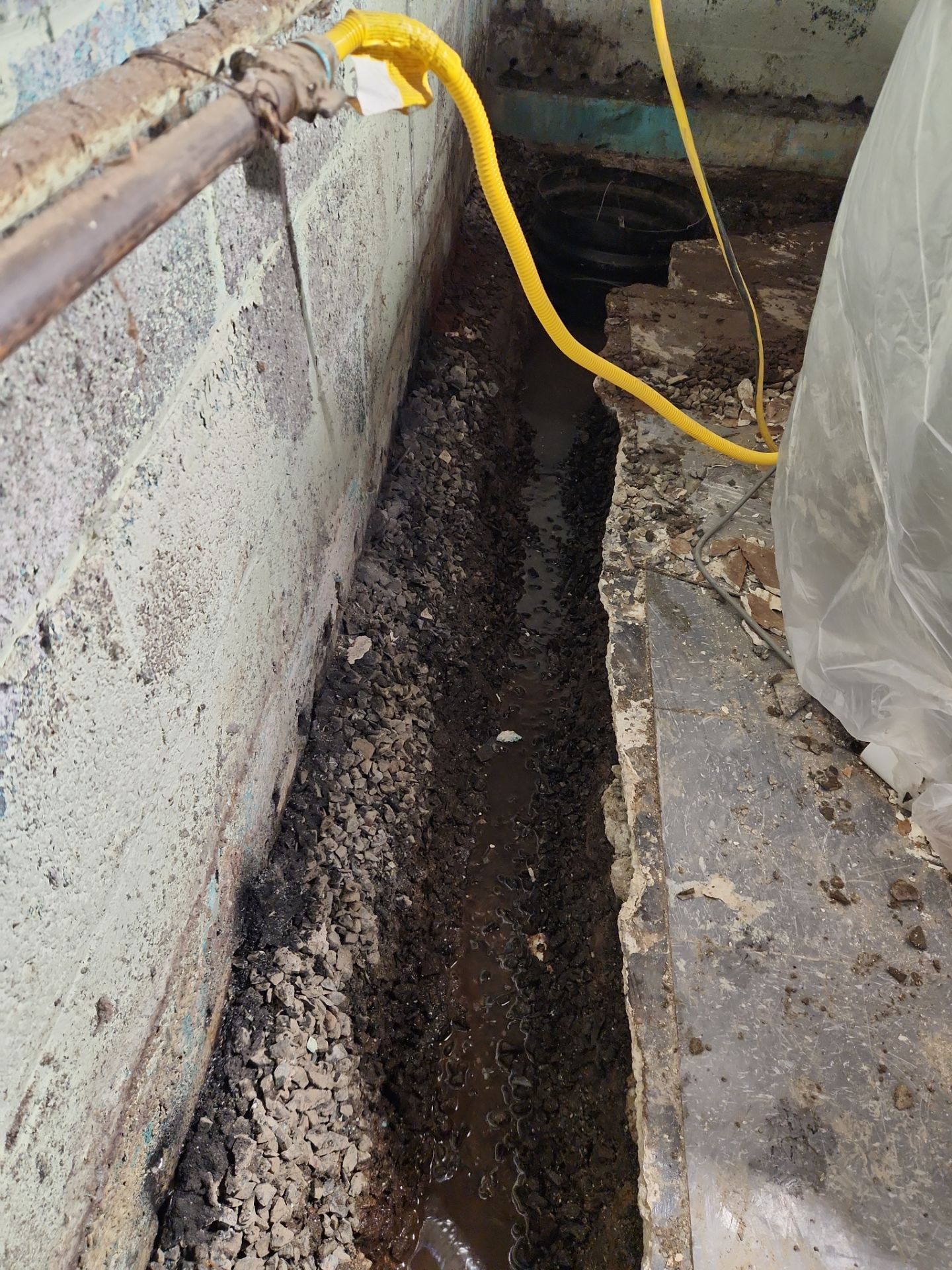 Interior French Drain Newark, NJ by Pure Service Pro, LLC 
