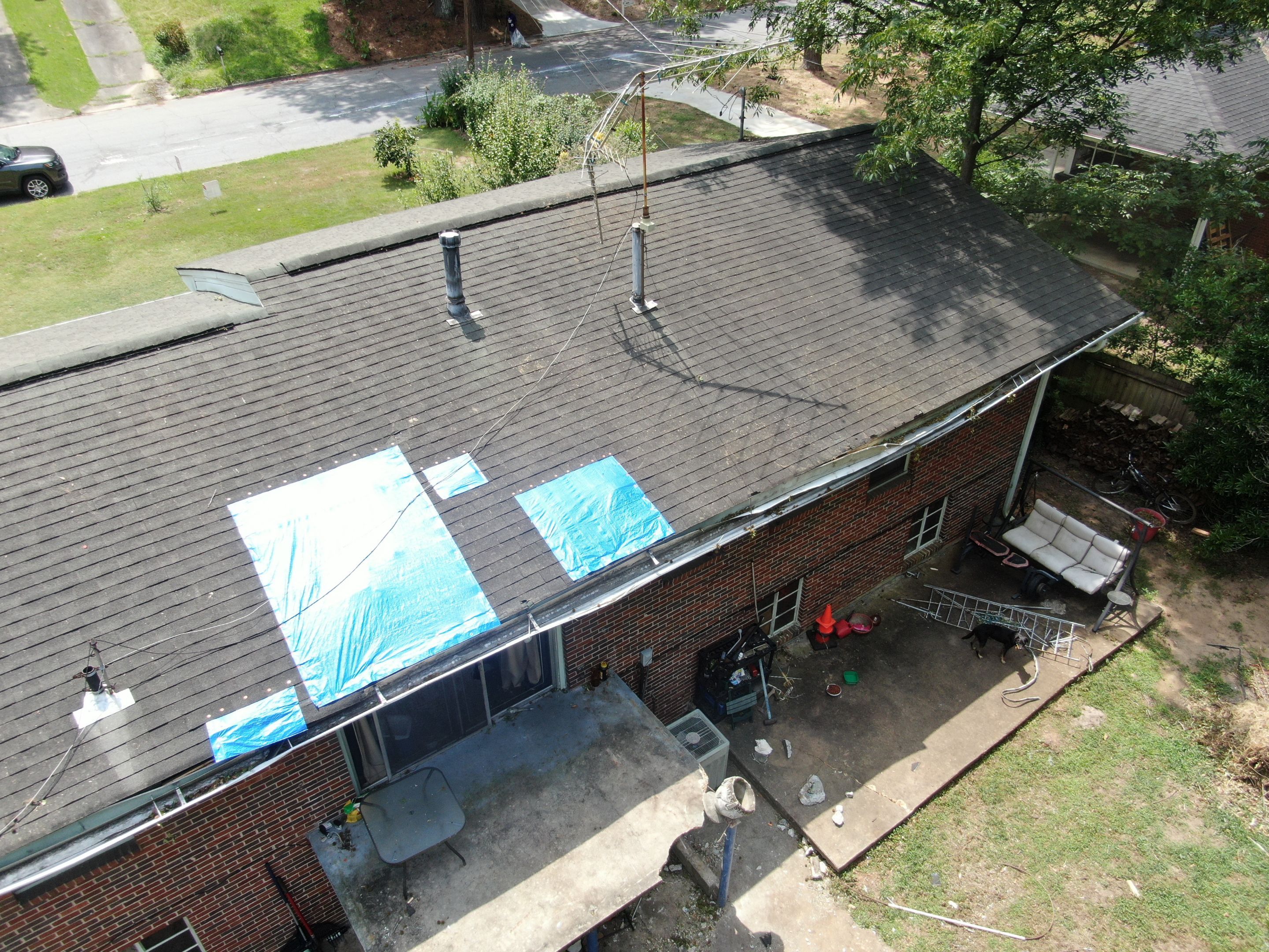 Roof Repair from tree Fall by Ajayi Design and Construction 