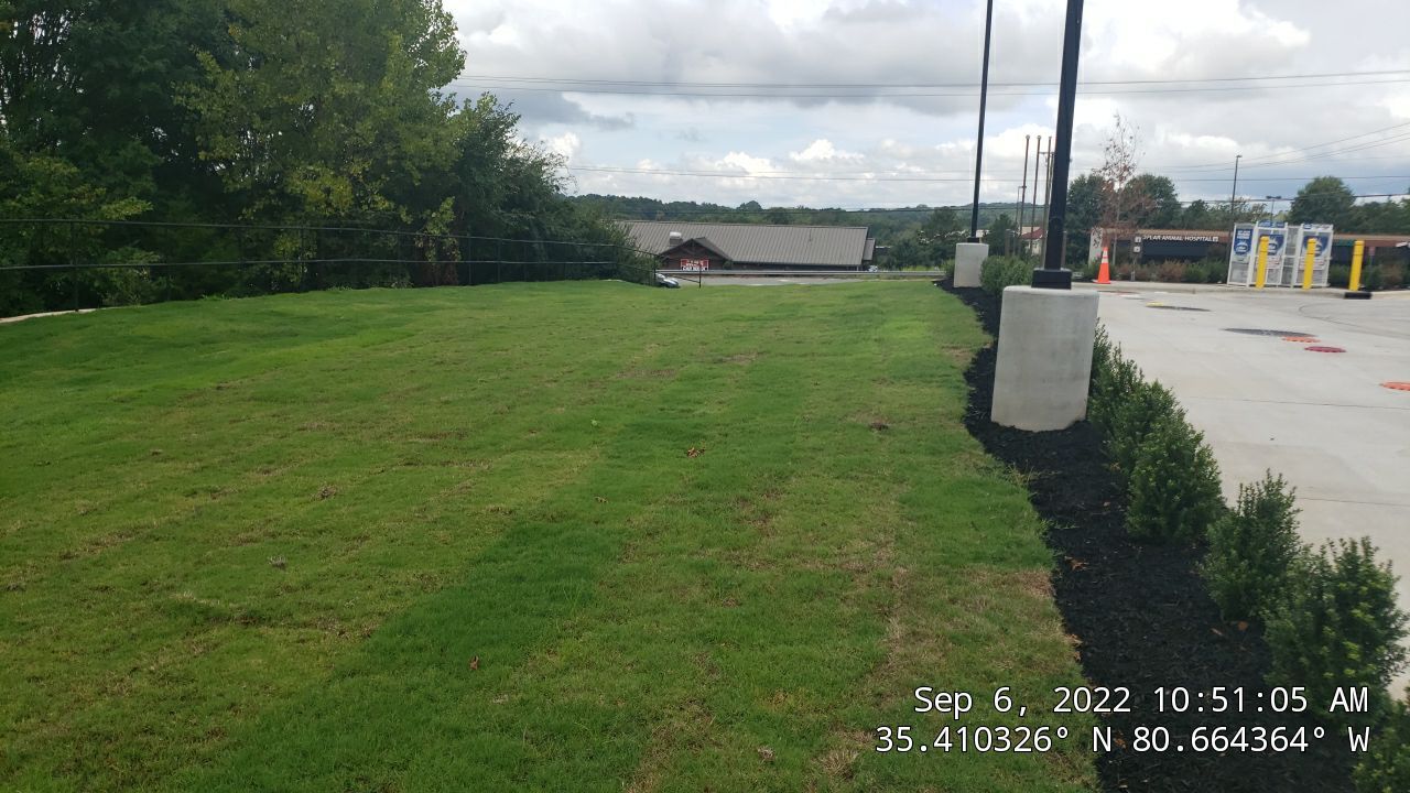 Commercial Landscaping Harris Teeter Fuel Station by Carolina-Metro Landscape, Inc