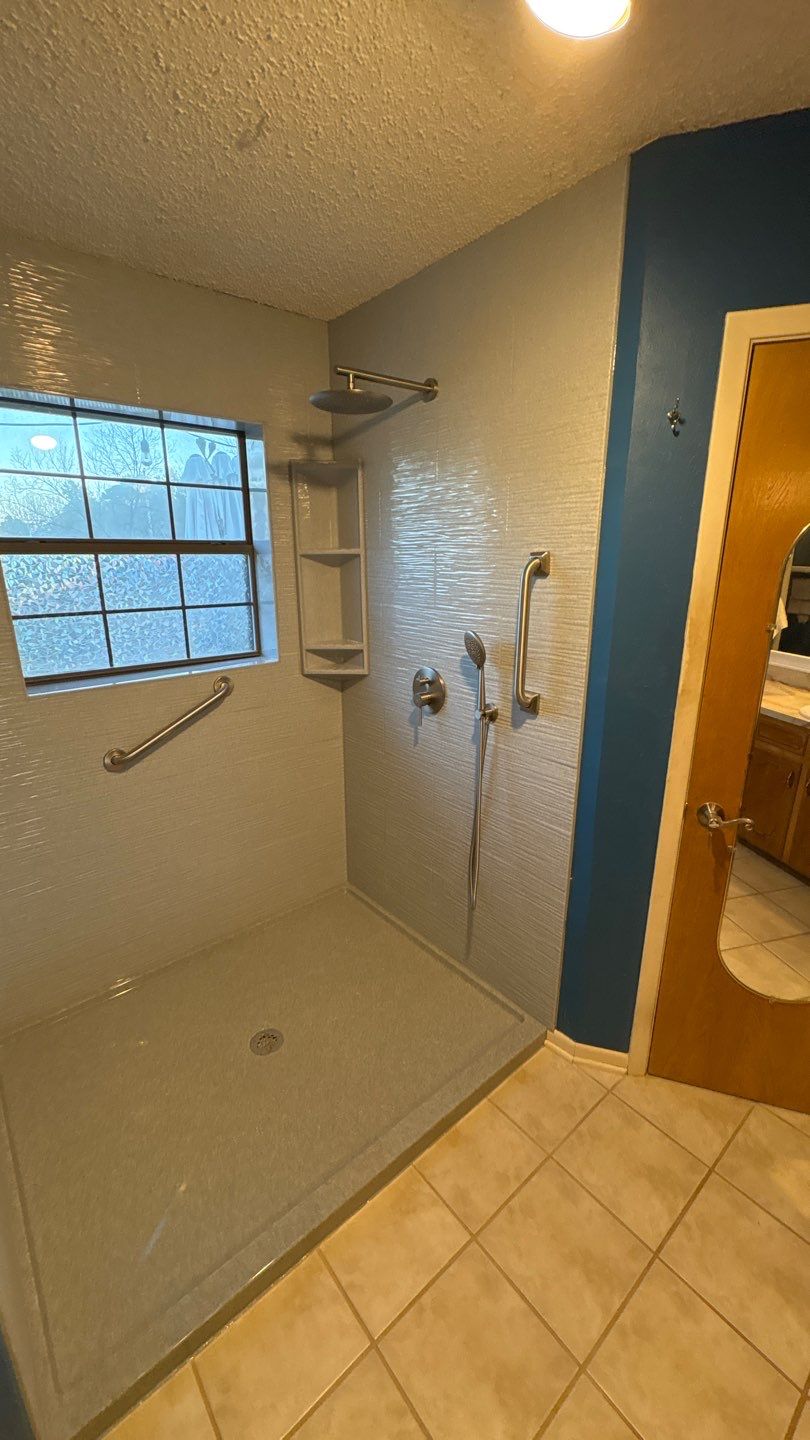 Bathroom Remodel using The Onyx Collection by Ekon Bath, LLC