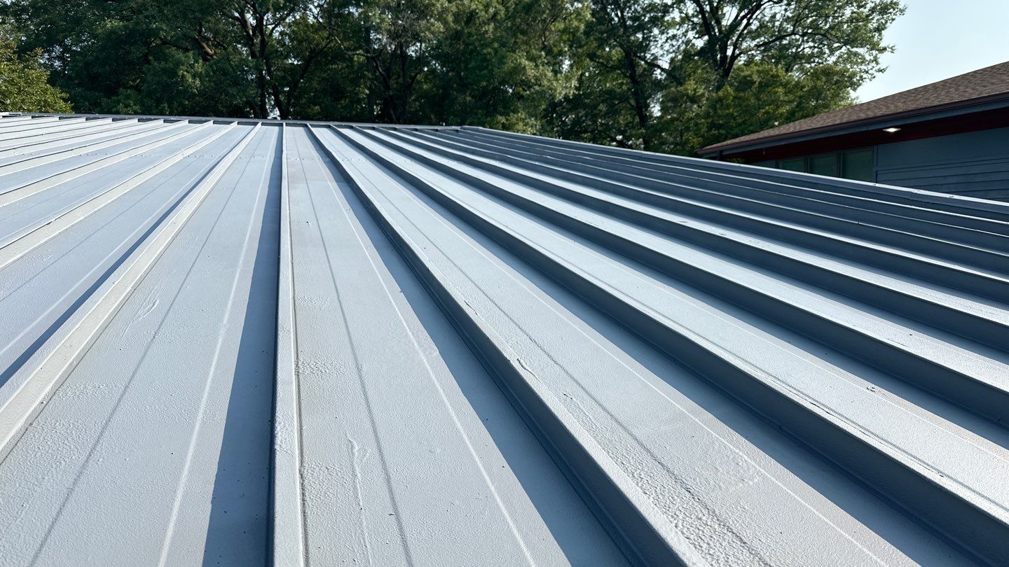 Commercial Roof using GACO Flex Silicone and Metal Acrylic by ExteriorPros