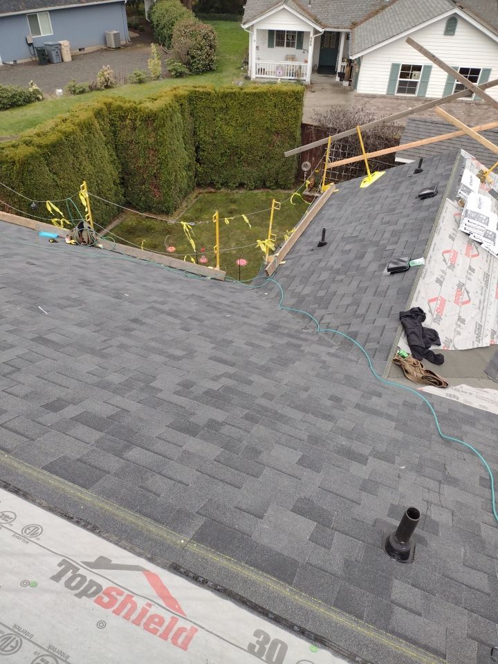 Residential Re-Roof in Albany Oregon by Orezona Building & Roofing Company, Inc.