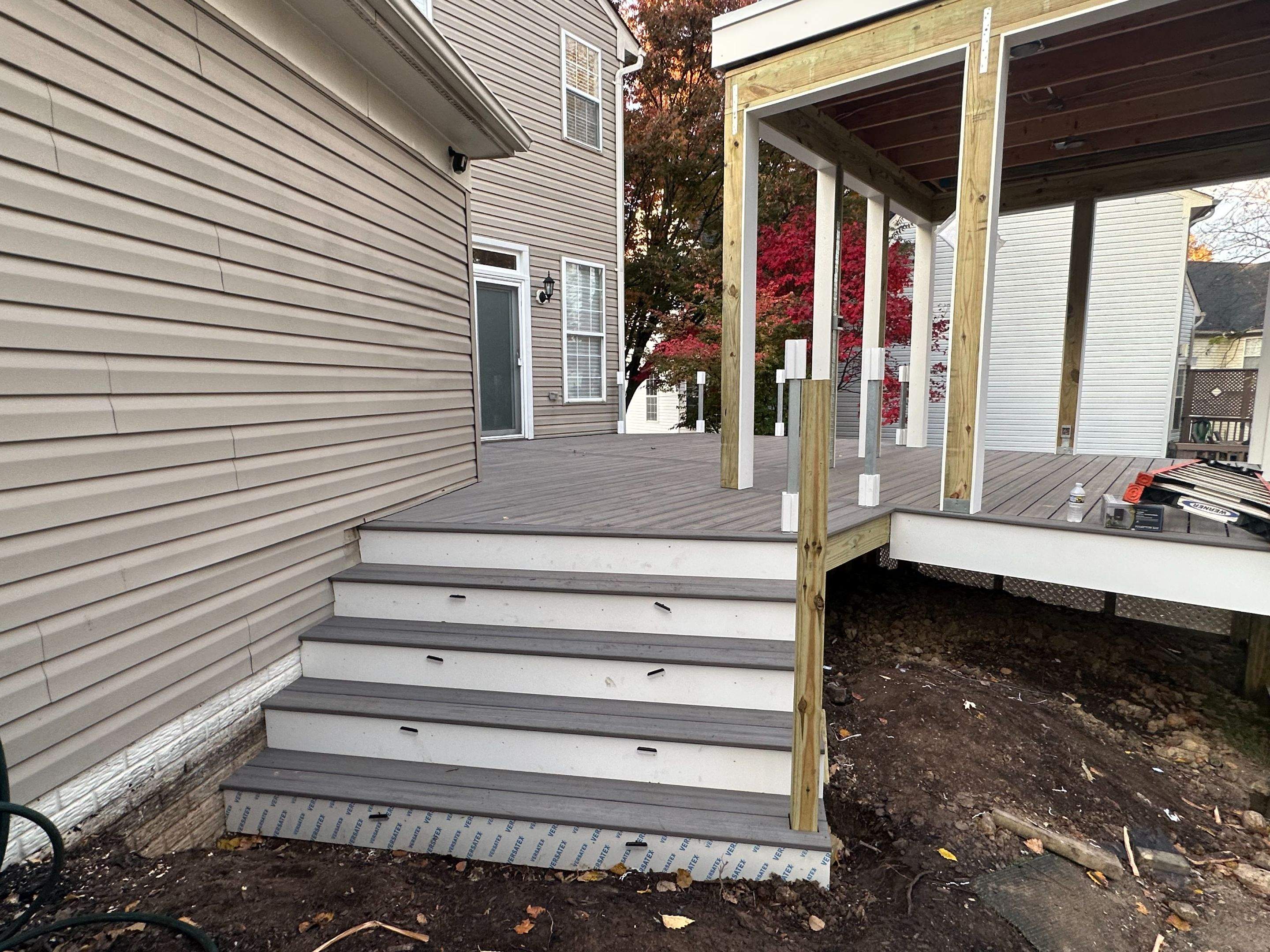 Screened-In Porch, Composite Deck & Paver Patio in Chantilly, VA by Sunburst Construction Inc