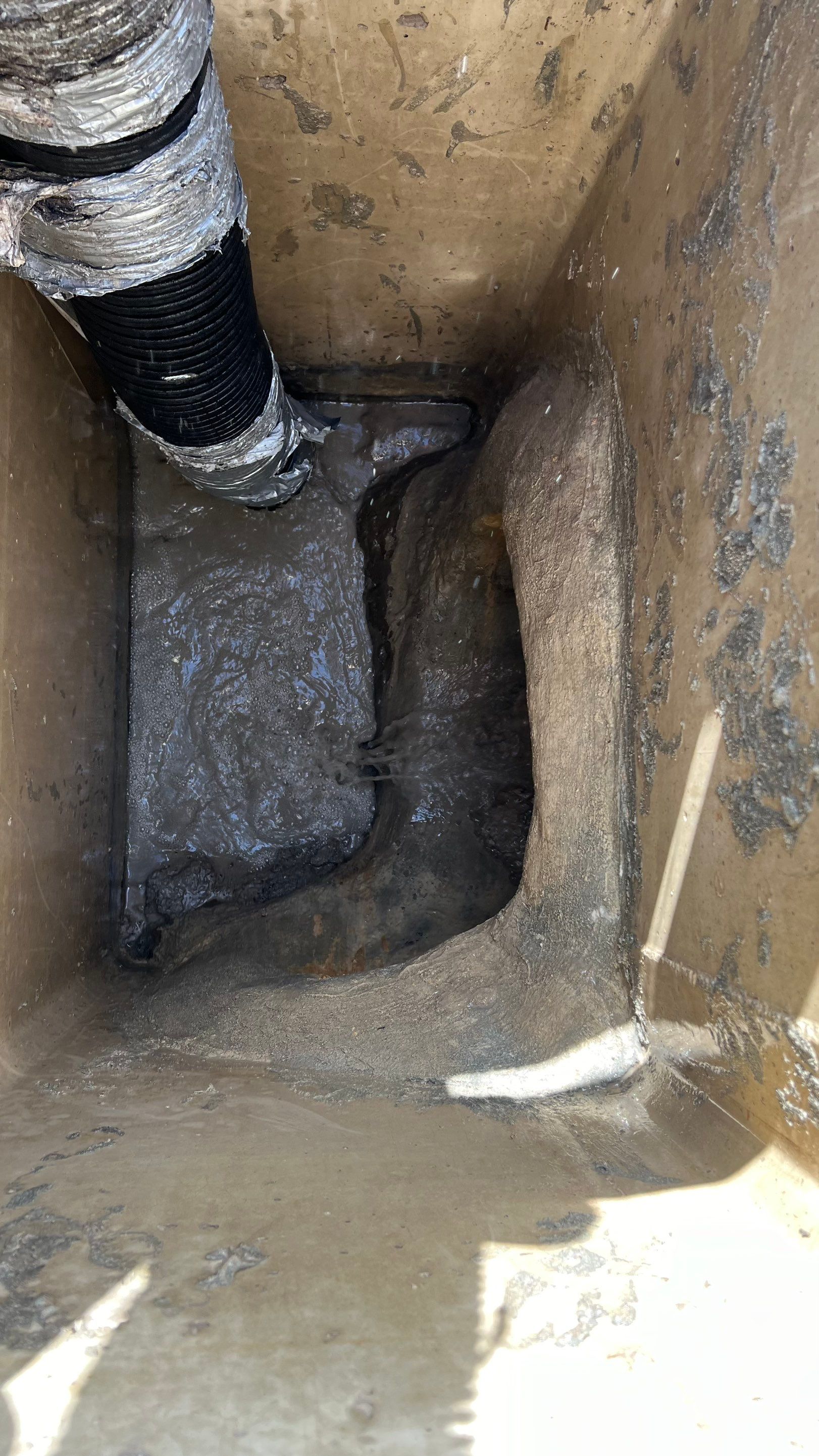 New Construction Commercial Parcel Stormwater System Cleaning by Don Mar, Inc. Storm Water Solutions