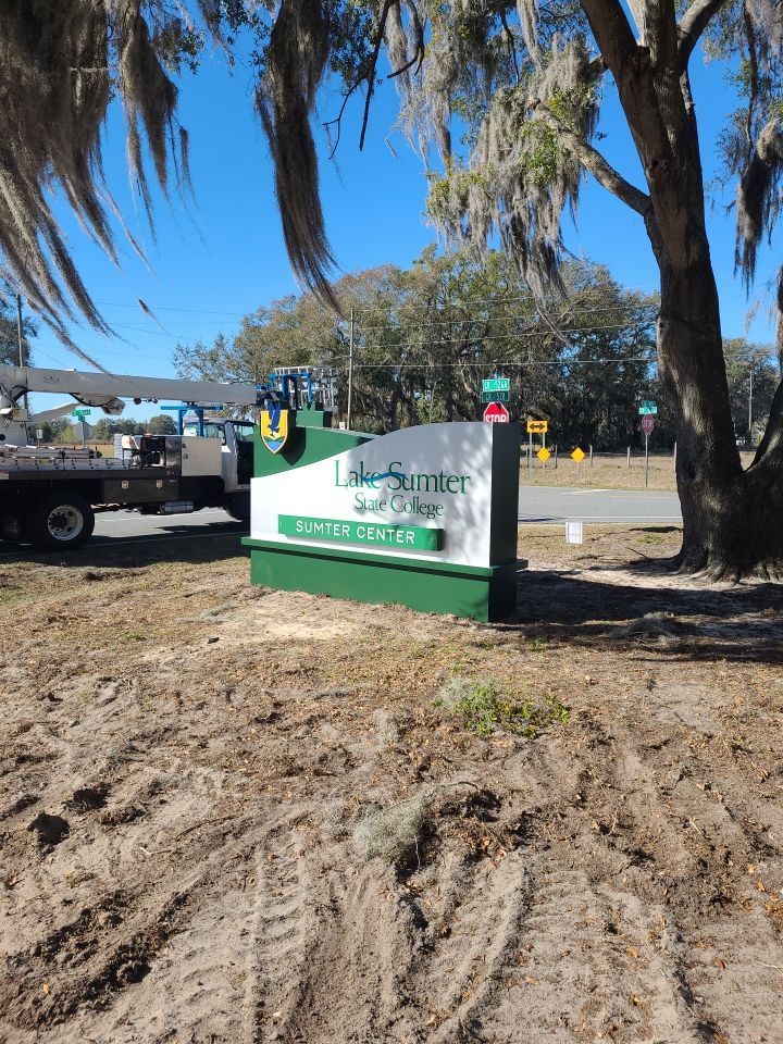 Monument Sign for Lake Sumter State College by SignCrafters