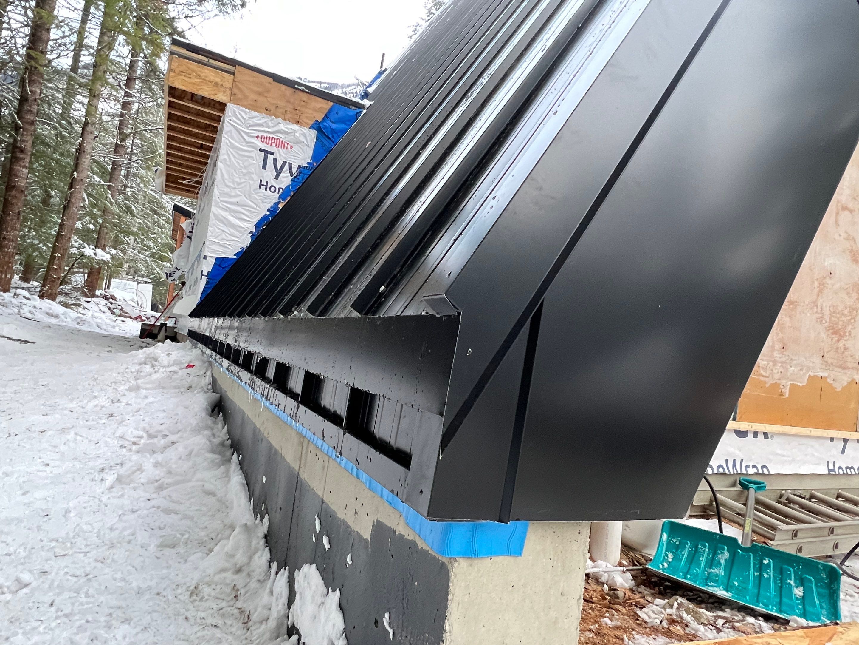 Residential Roofing Installation using 12" Prolok metal  by Top Notch Roofing Inc