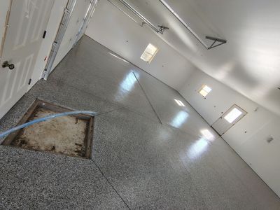 Custom Garage and Basement Epoxy Floor Coating in Menno