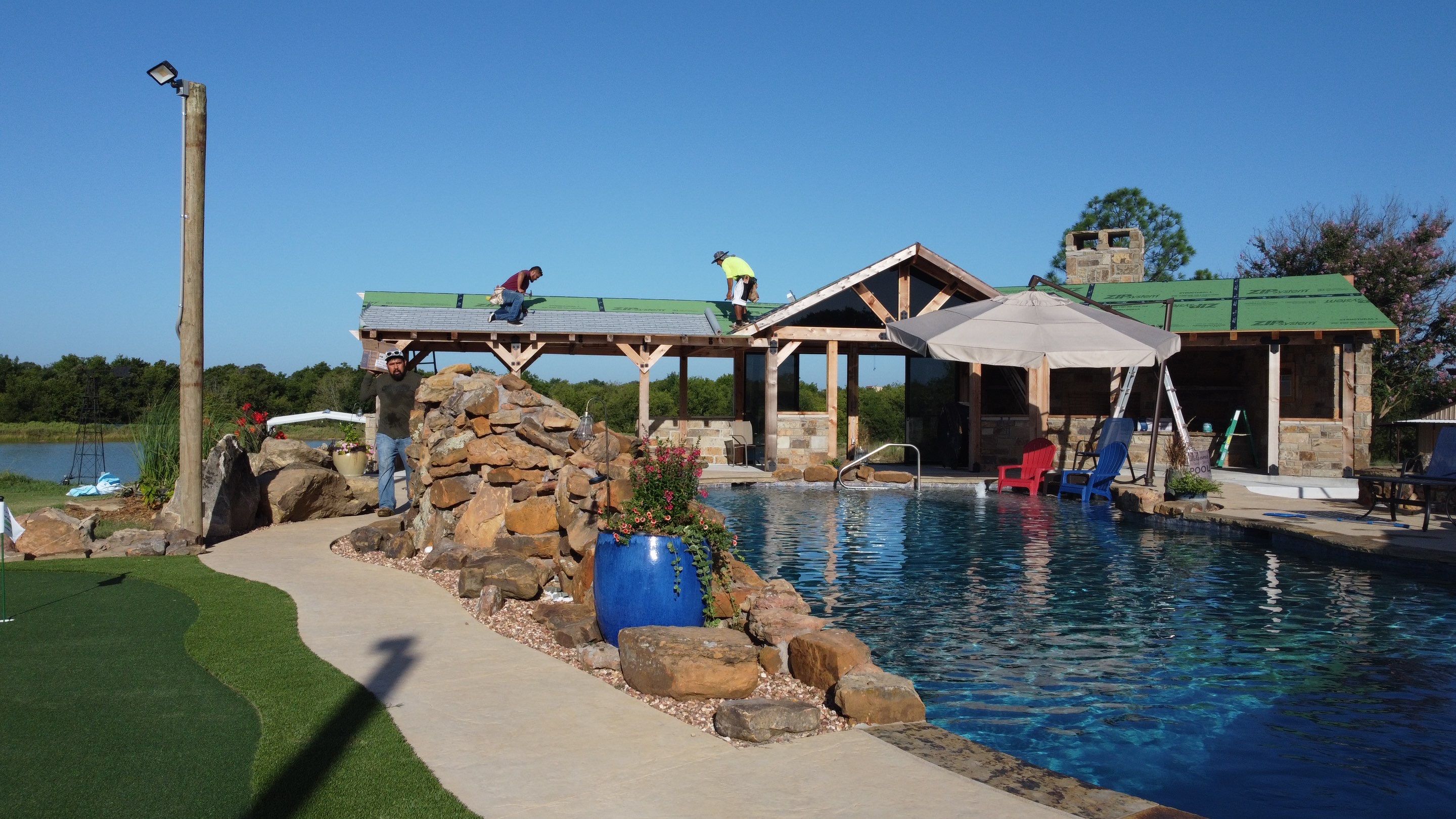 Roofing a Small Paradise  by BANA Roofing and Solar Supply