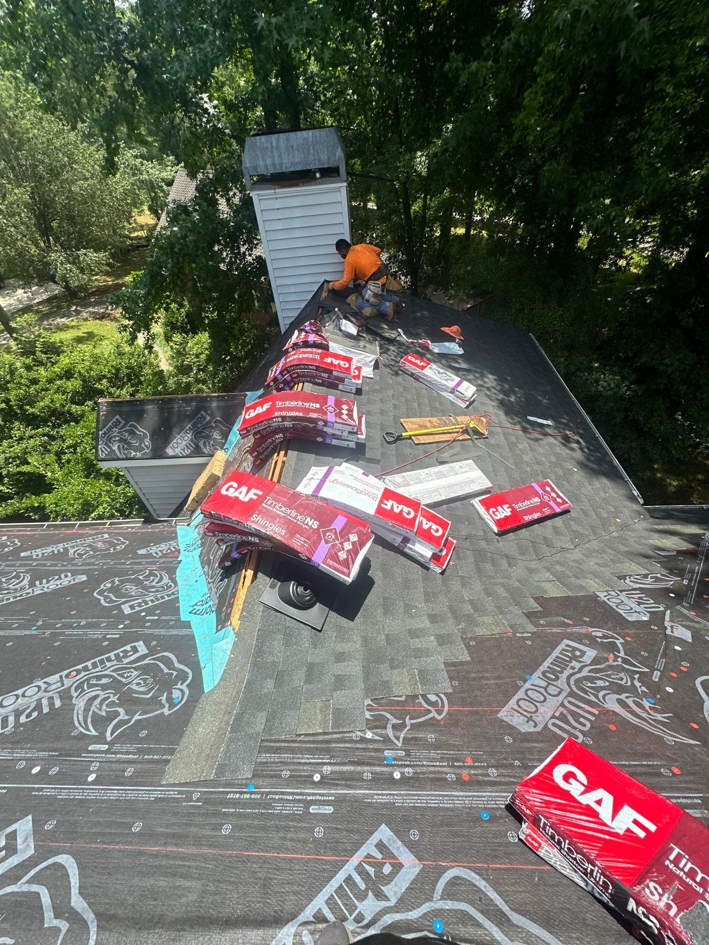 Residential Roof Replacement using GAF NATURAL SHADOW - CHARCOAL  by Elite Roofing LLC