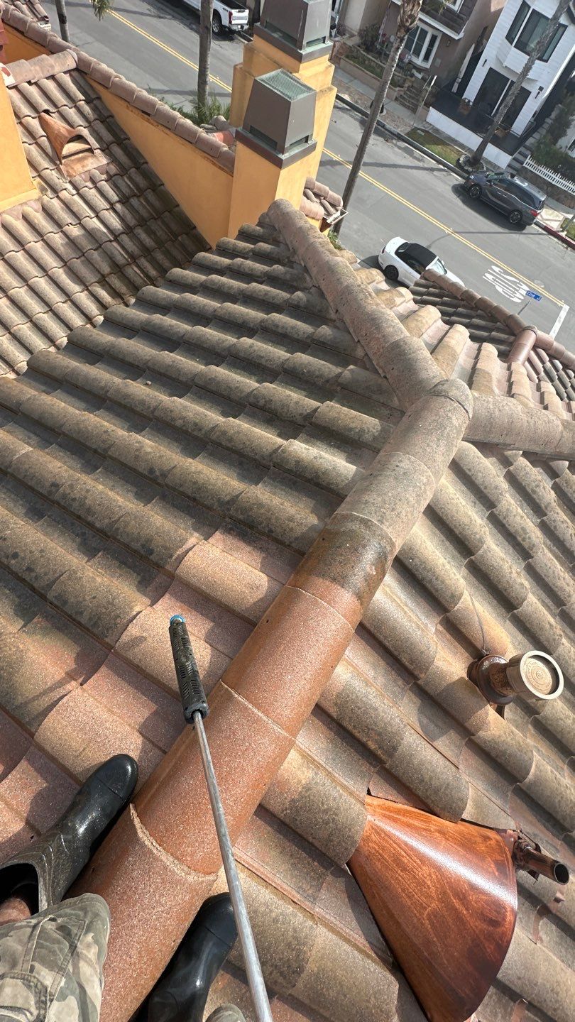 Huntington Beach Pressure Washing on Roof by Property Cleaning Experts