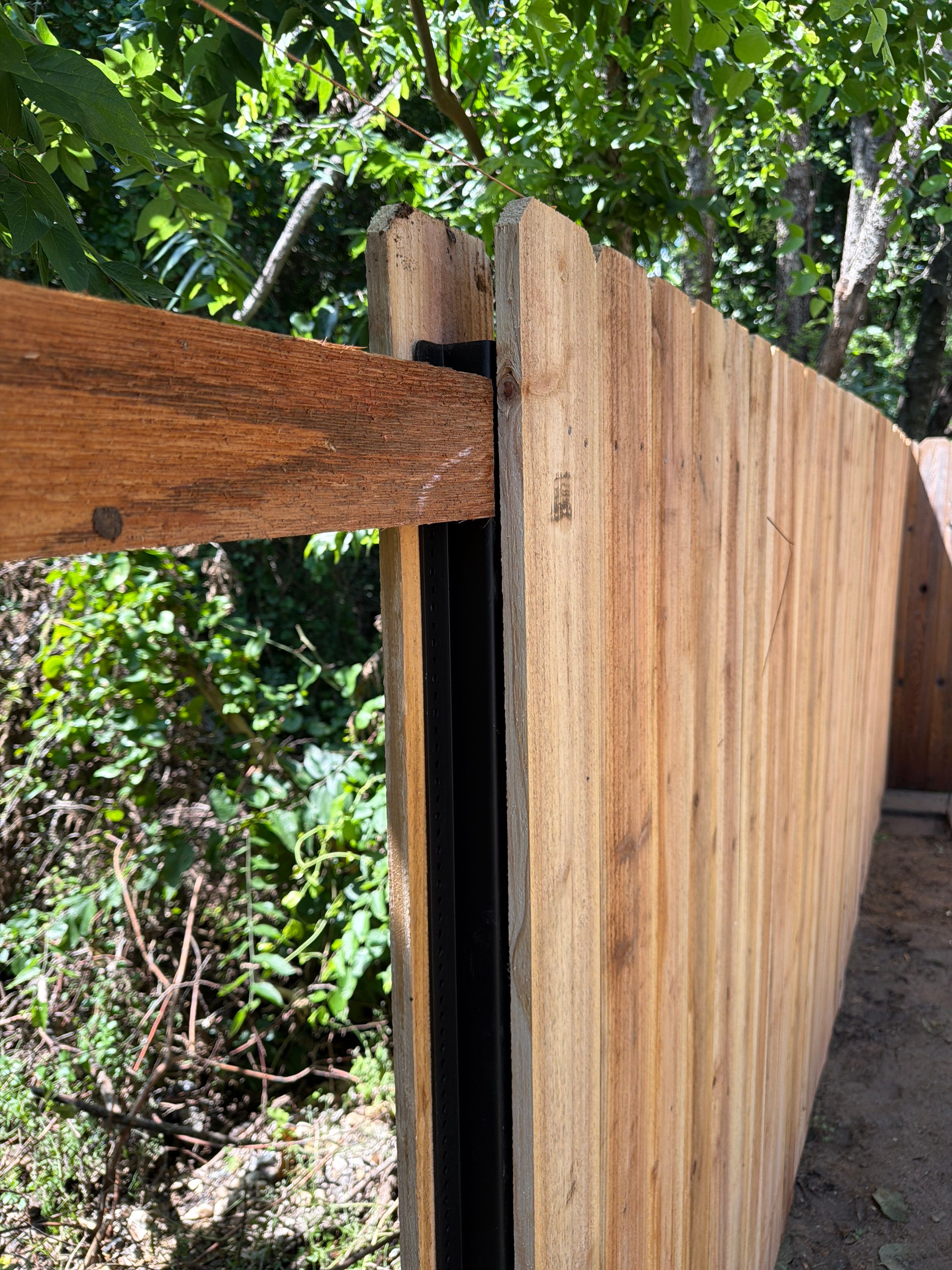 Custom Cedar Privacy Fence Replacement and Staining in Georgetown by Rhino Home Care