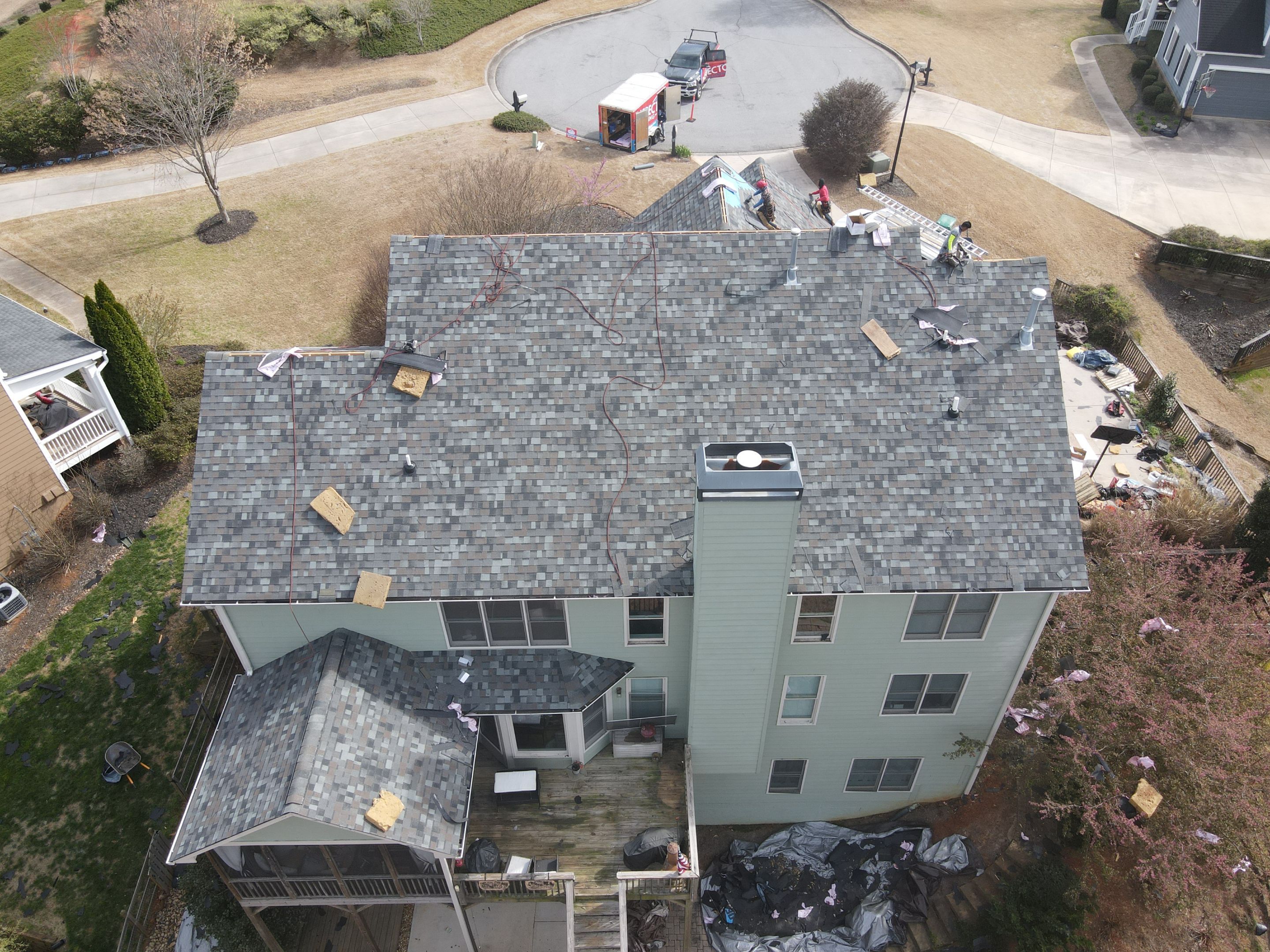Commercial Roofing Installation using Owens Corning by Inspector Roofing and Restoration