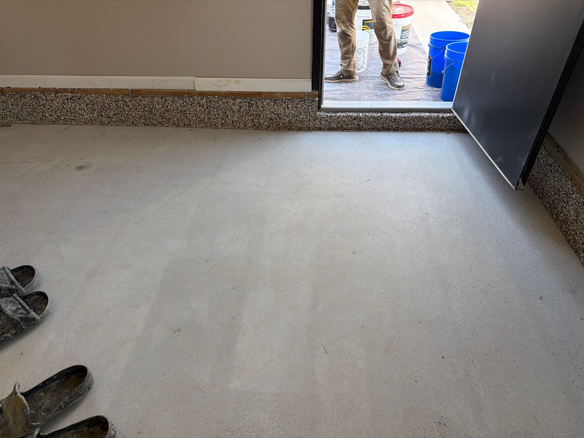 Epoxy Flake Garage Floor & Foundation Refresh – Seamless, Durable, and Clean Finish by Gordon Painting