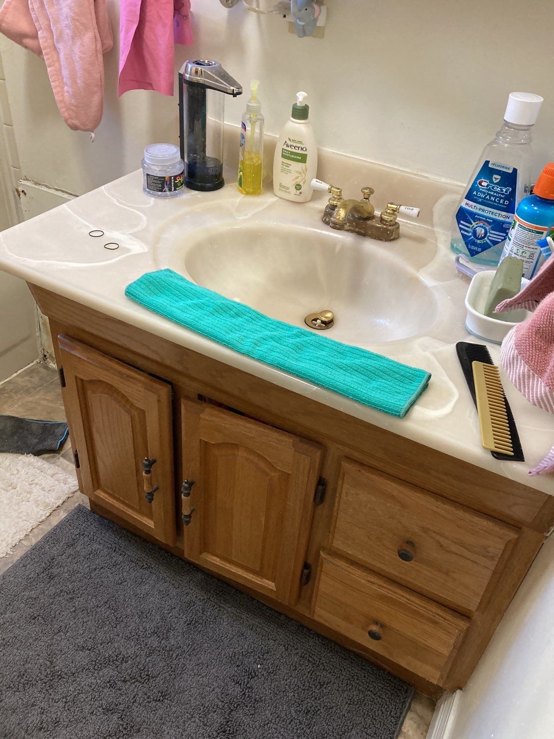 Water Damage in Bathroom by Accountable Home Services