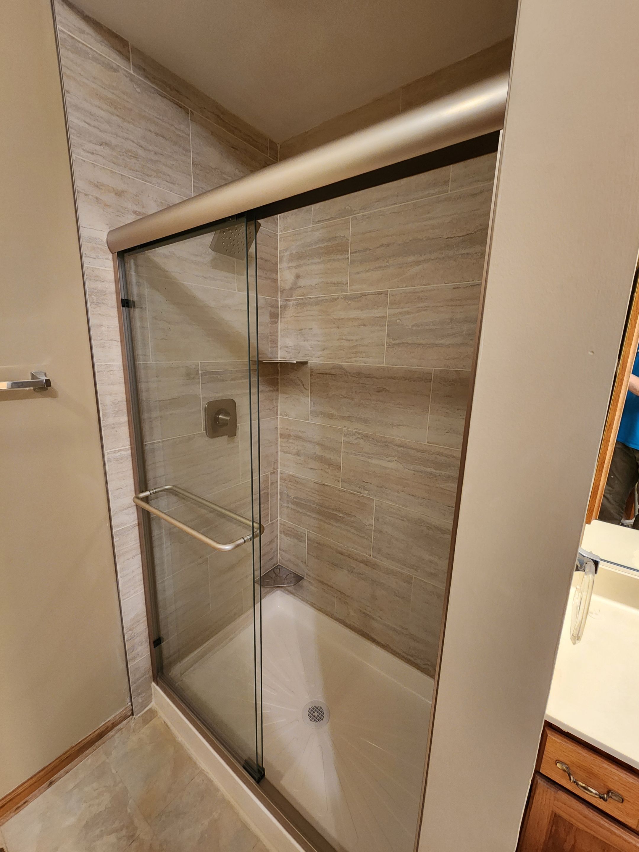 Tile Shower Remodel in Bartlett by Snap Home Solutions